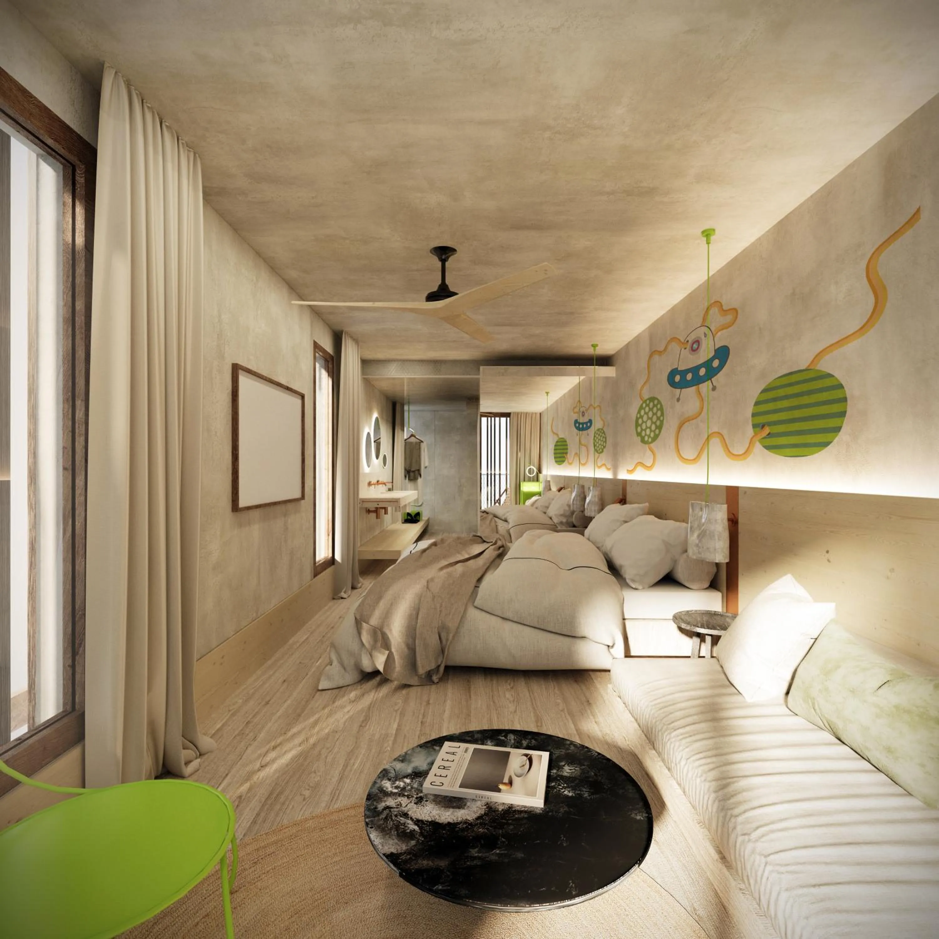 Bedroom, Bed in Terreno Barrio Hotel