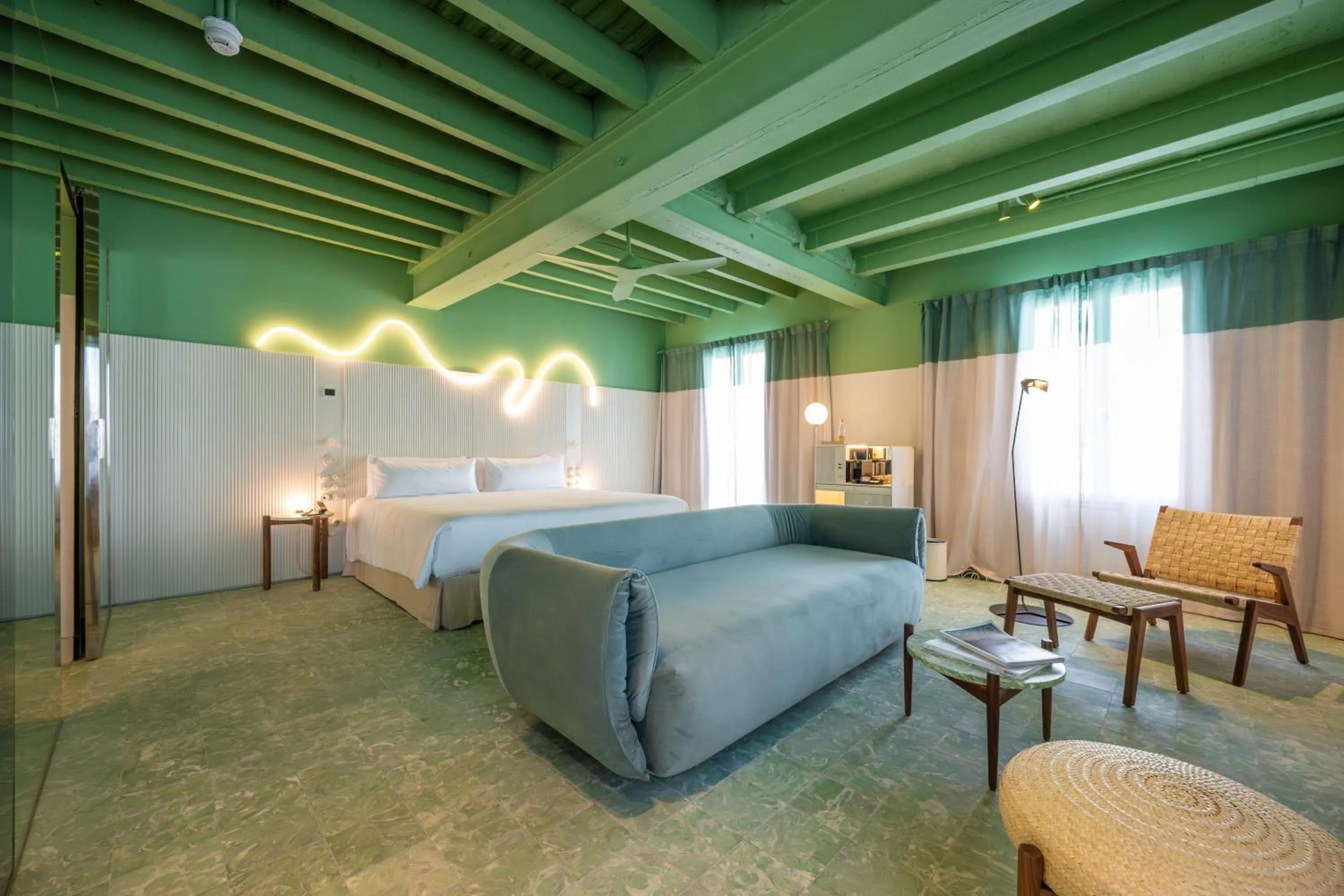 Bed in Terreno Barrio Hotel