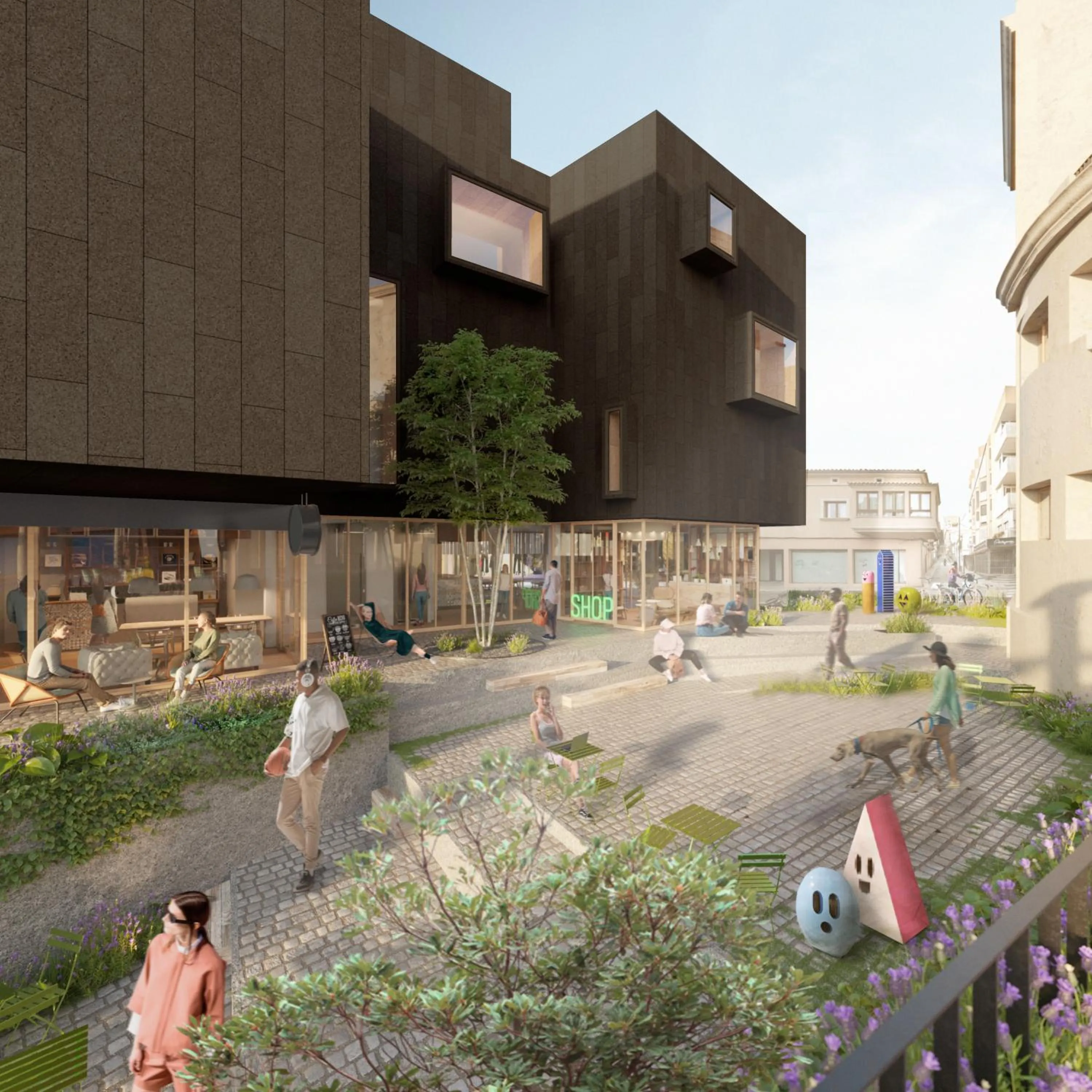 Patio in Terreno Barrio Hotel