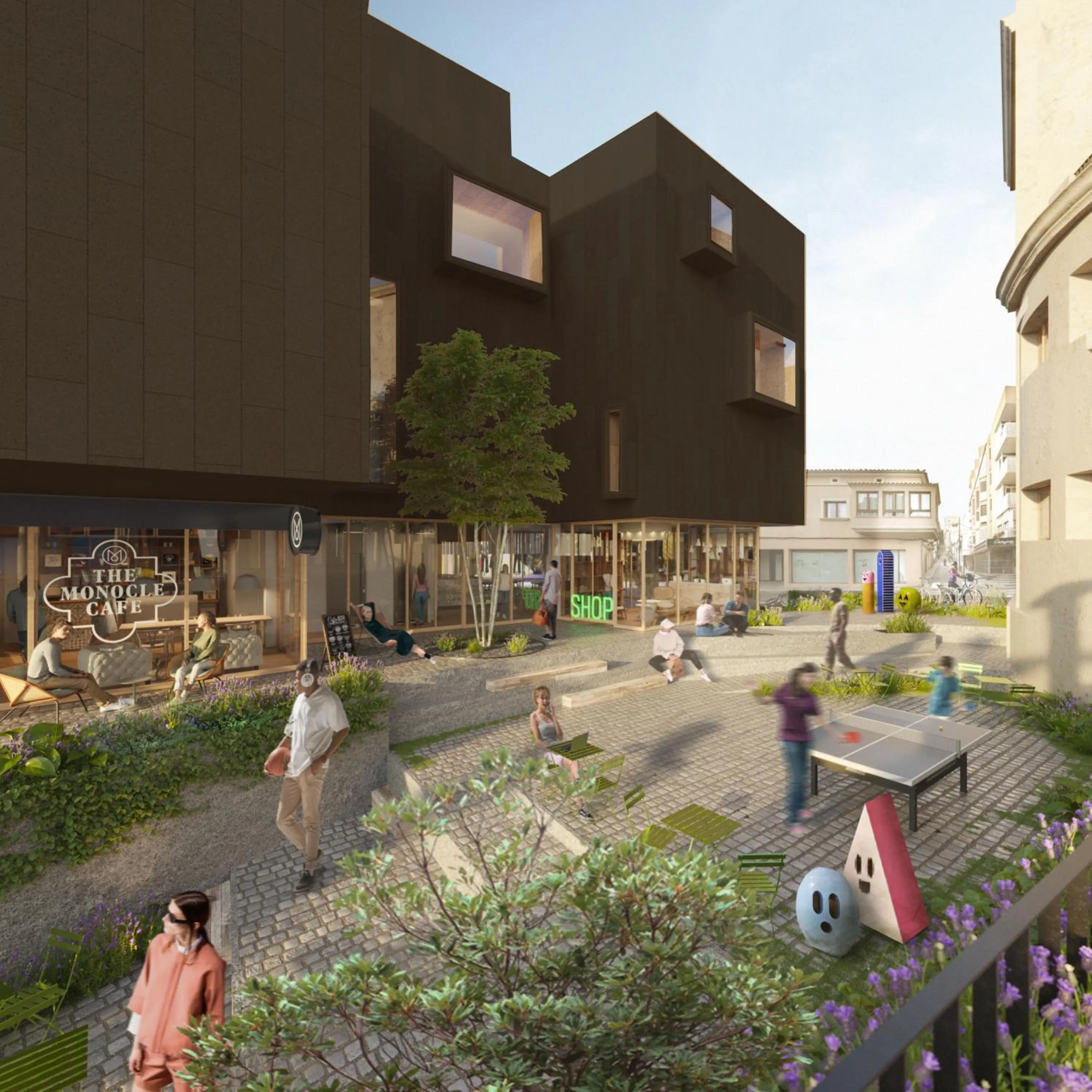 Property building in Terreno Barrio Hotel