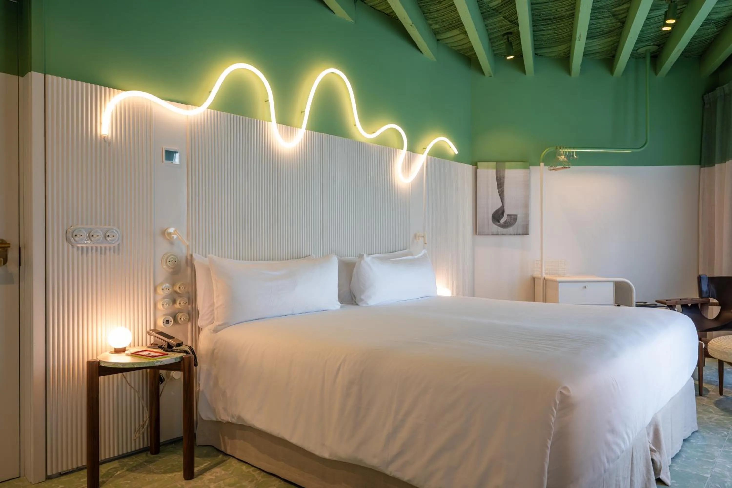 Bed in Terreno Barrio Hotel