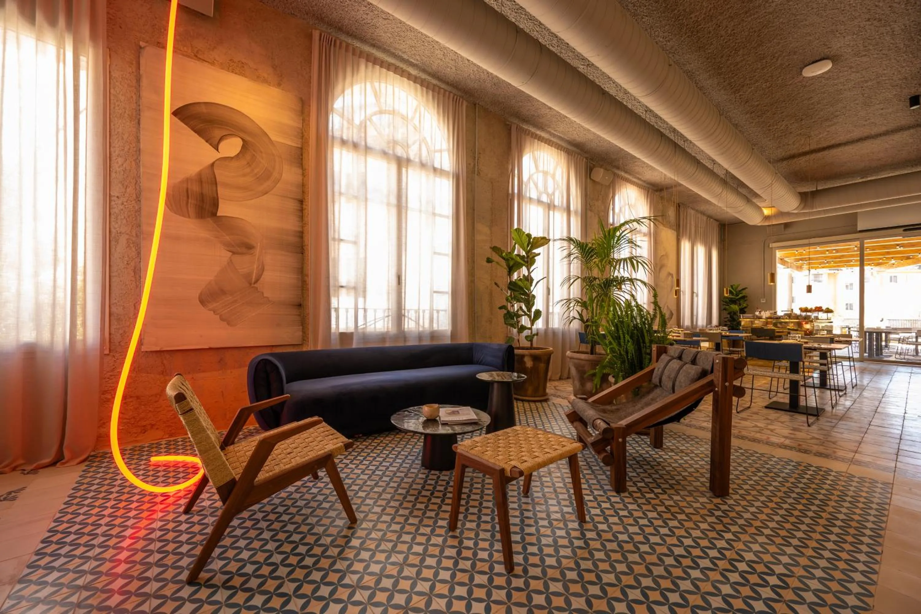 Seating area in Terreno Barrio Hotel