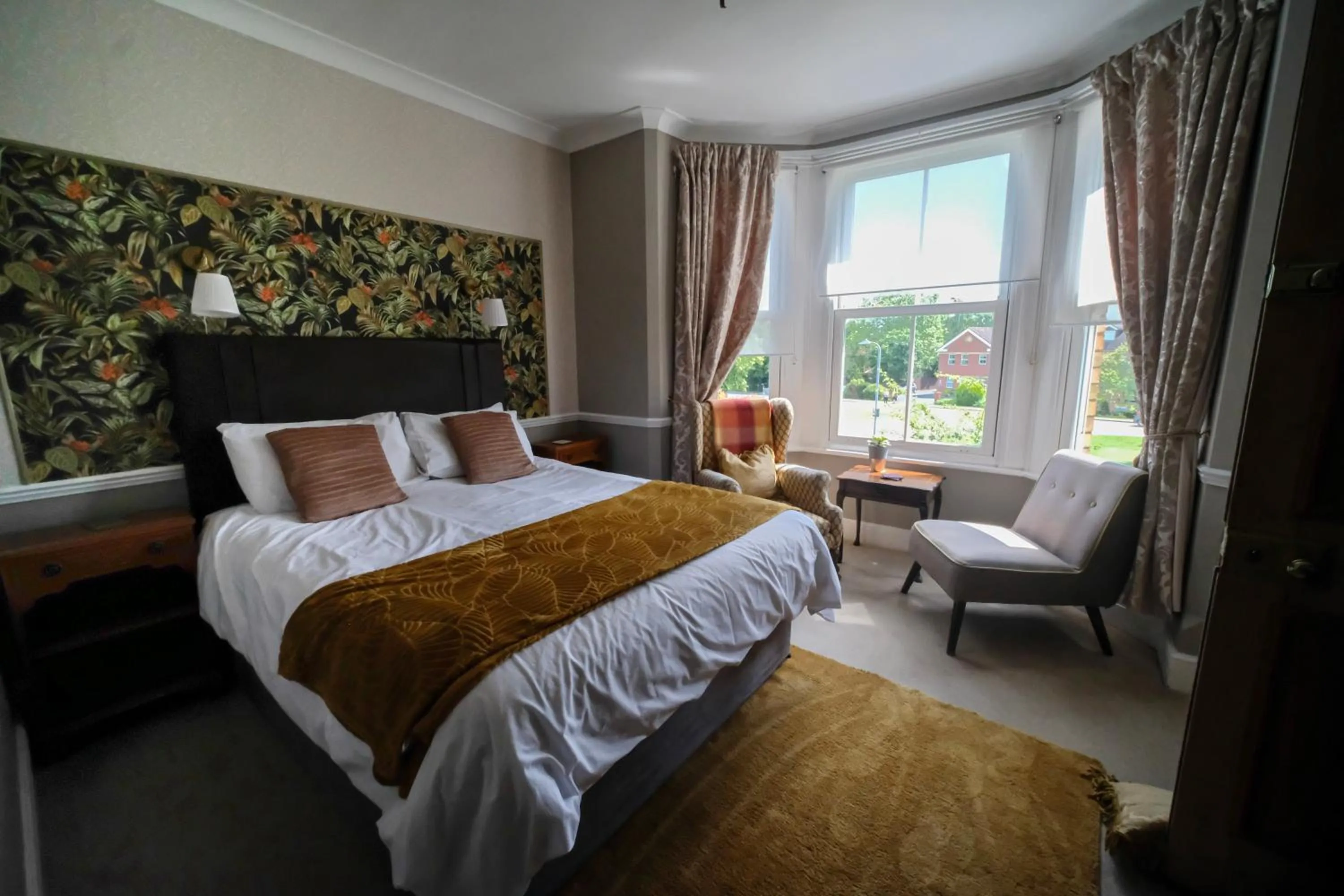 Bed in Cannara B and B