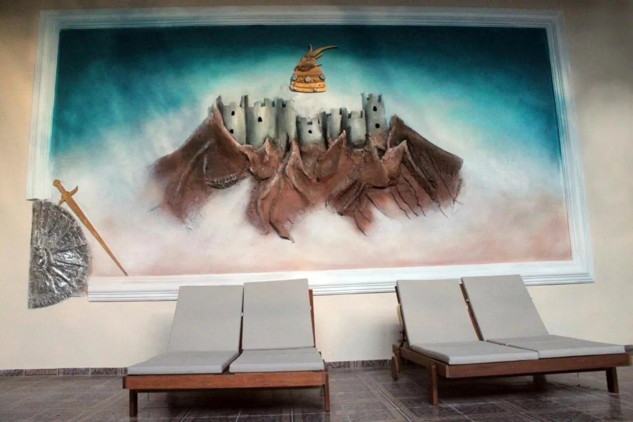 Decorative detail in Hotel Princi i Arberit