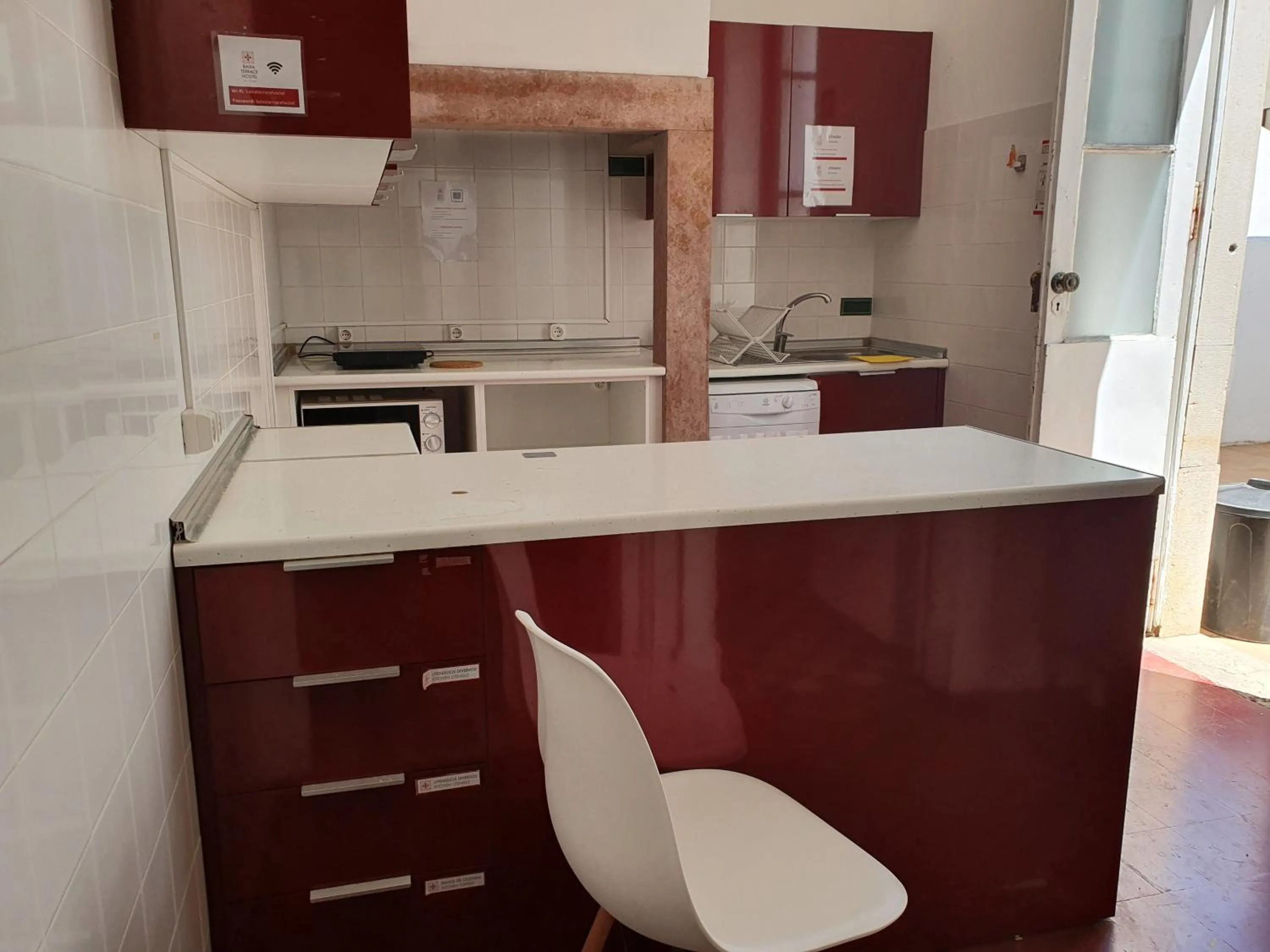 Kitchen or kitchenette in Baixa Terrace Hostel