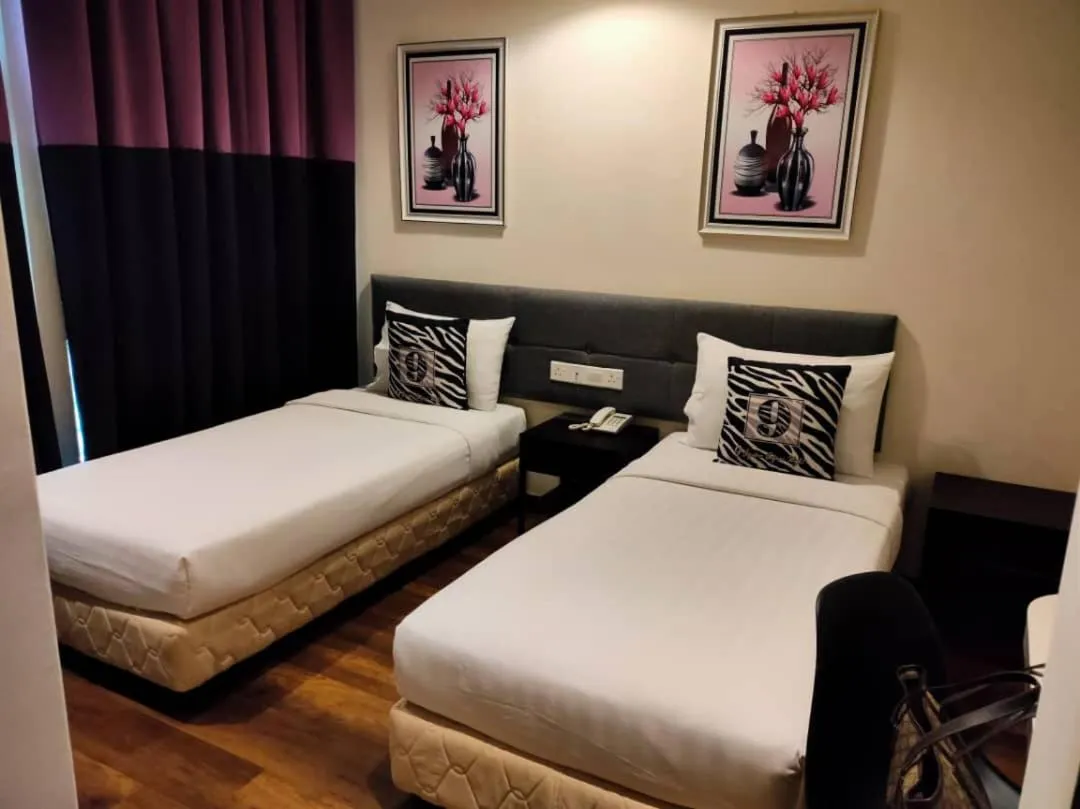 Bedroom, Bed in 9 Square Hotel - Subang