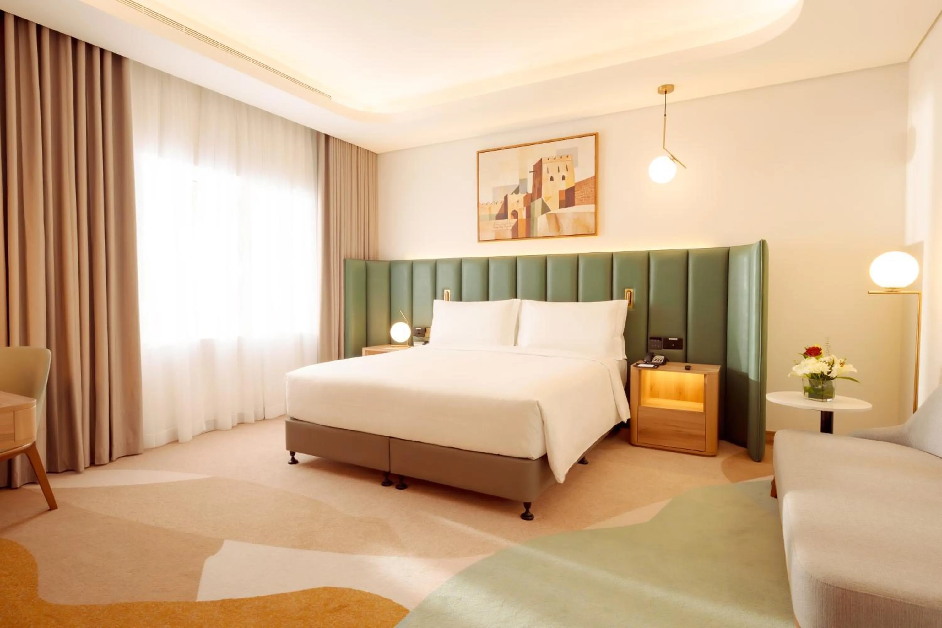 Guest Room King bed in Edge Riyadh Al Rabie