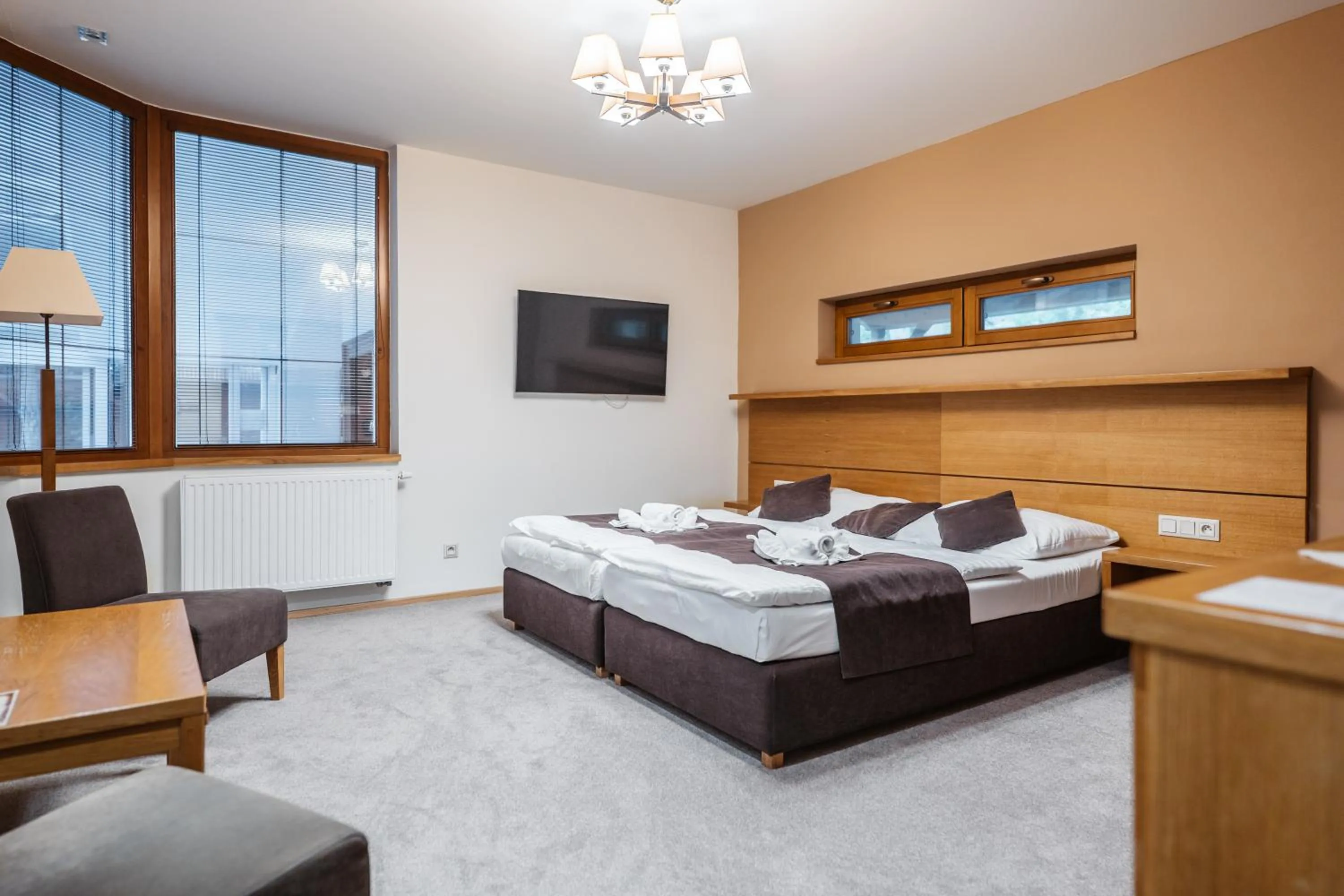 Bedroom, Bed in Hotel resort Lovecká bašta Strakonice