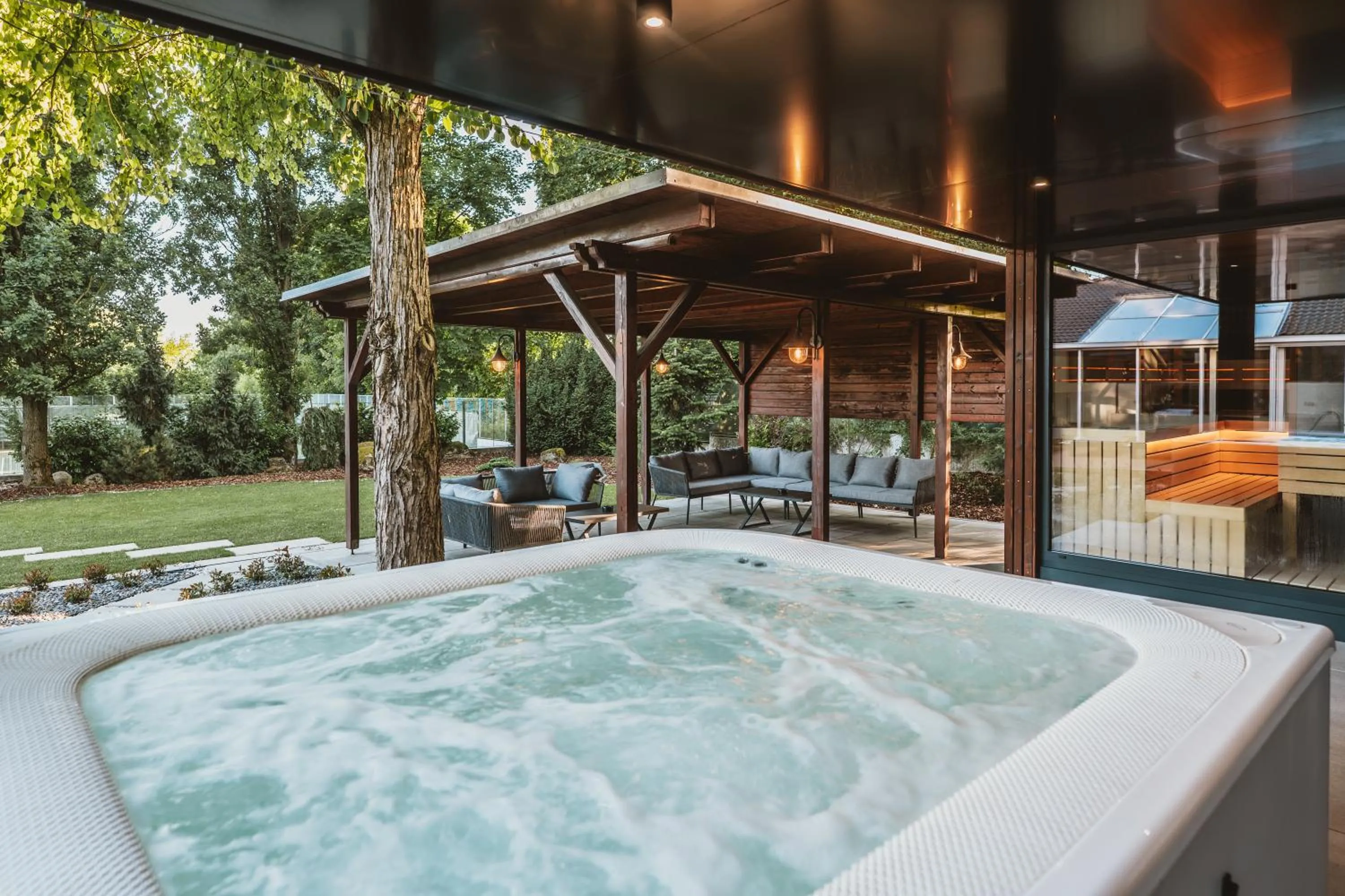 Hot Tub in Hotel resort Lovecká bašta Strakonice