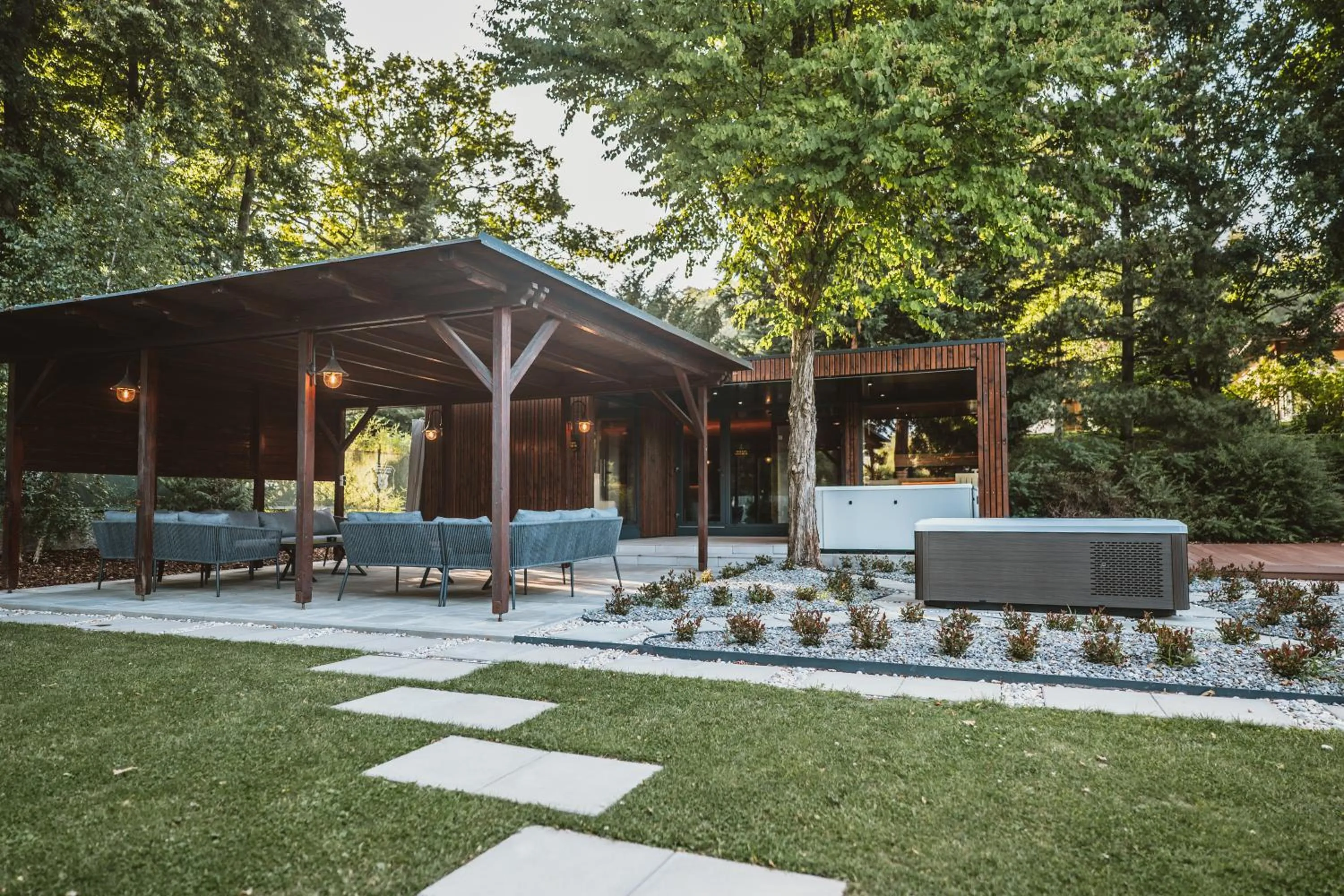 Garden in Hotel resort Lovecká bašta Strakonice