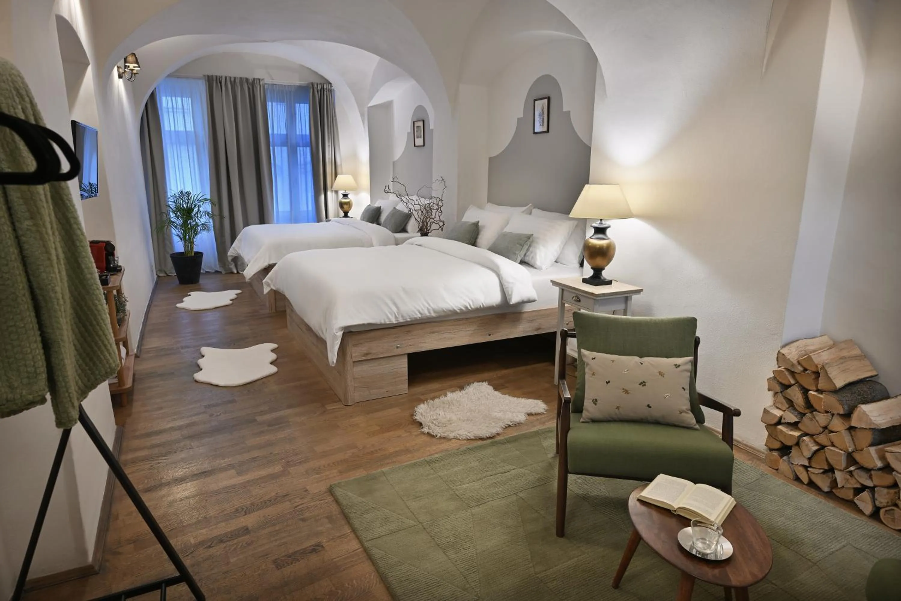 Bed in U Šuterů Boutique Hotel