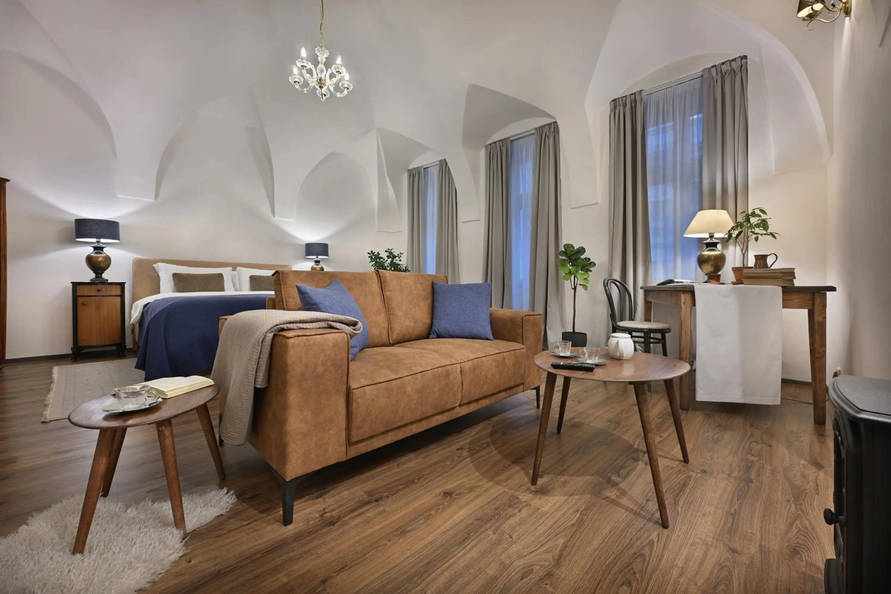 Bed in U Šuterů Boutique Hotel