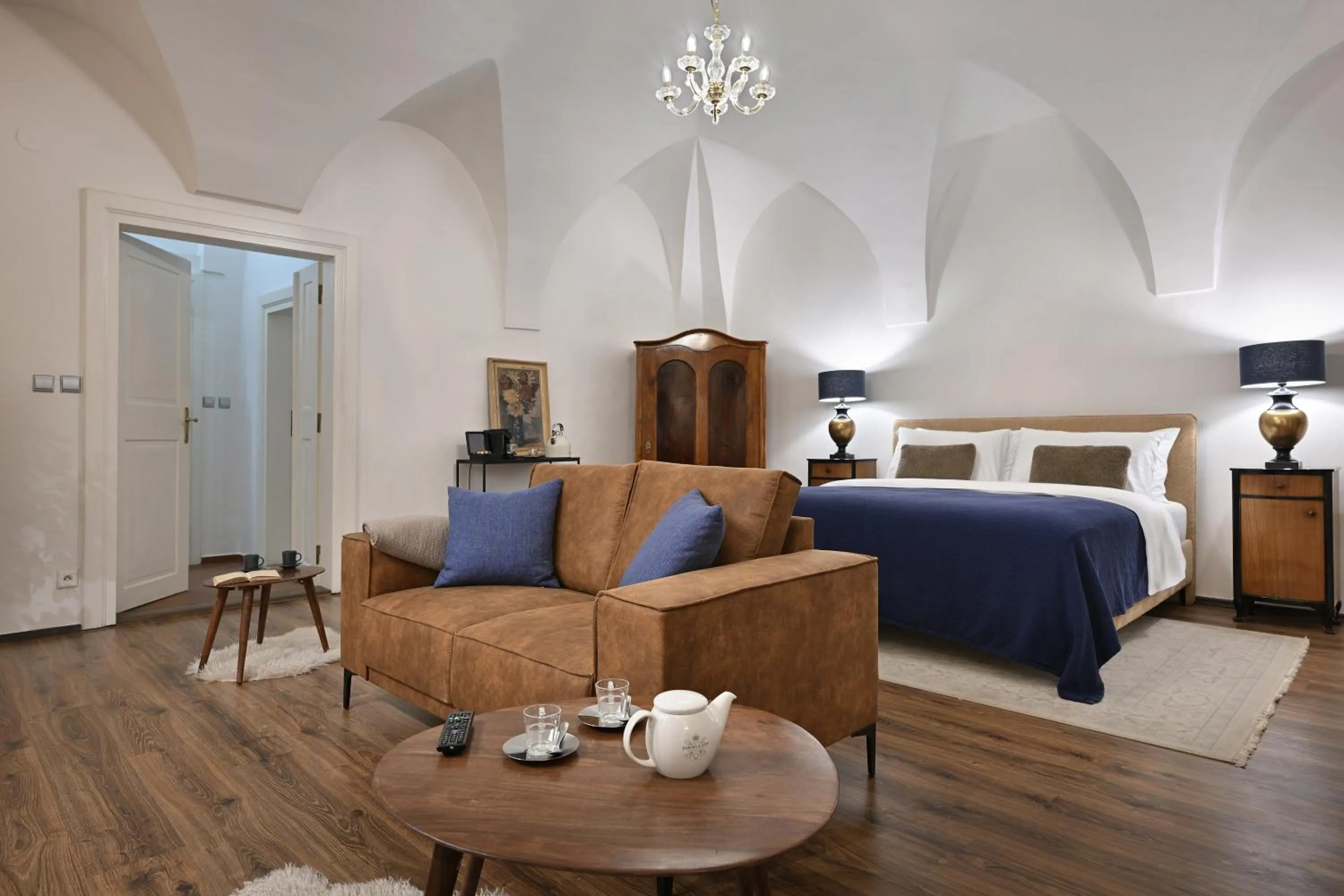 Bed in U Šuterů Boutique Hotel