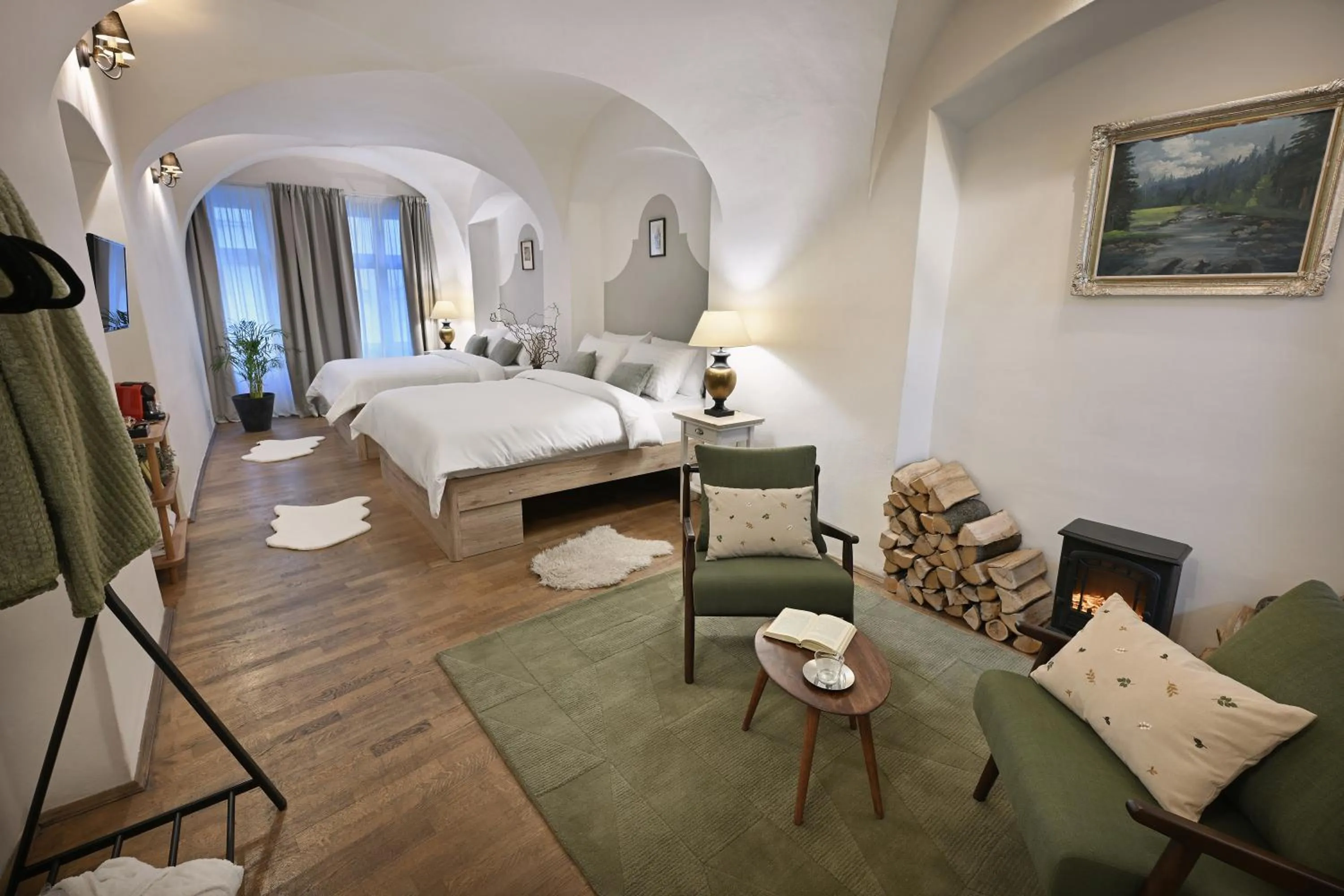 Bed in U Šuterů Boutique Hotel