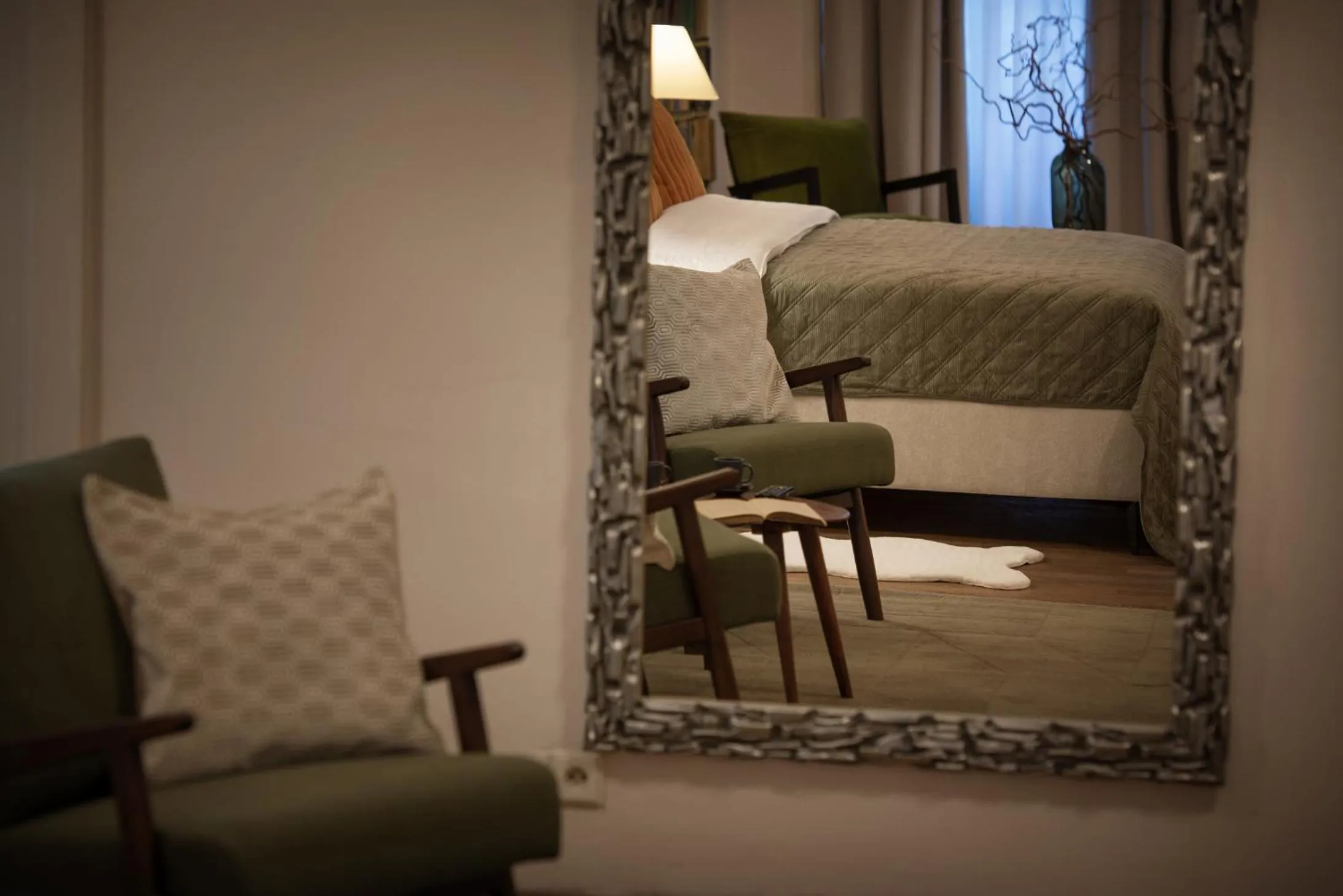 Decorative detail, Bed in U Šuterů Boutique Hotel