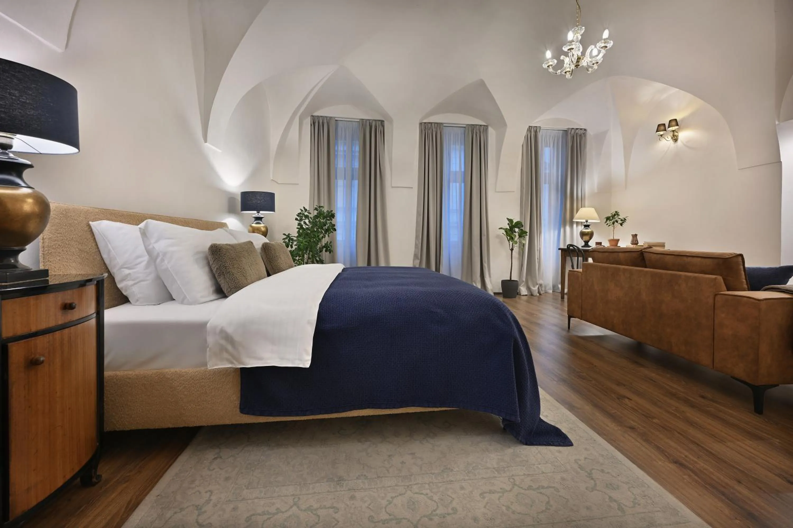 Bed in U Šuterů Boutique Hotel