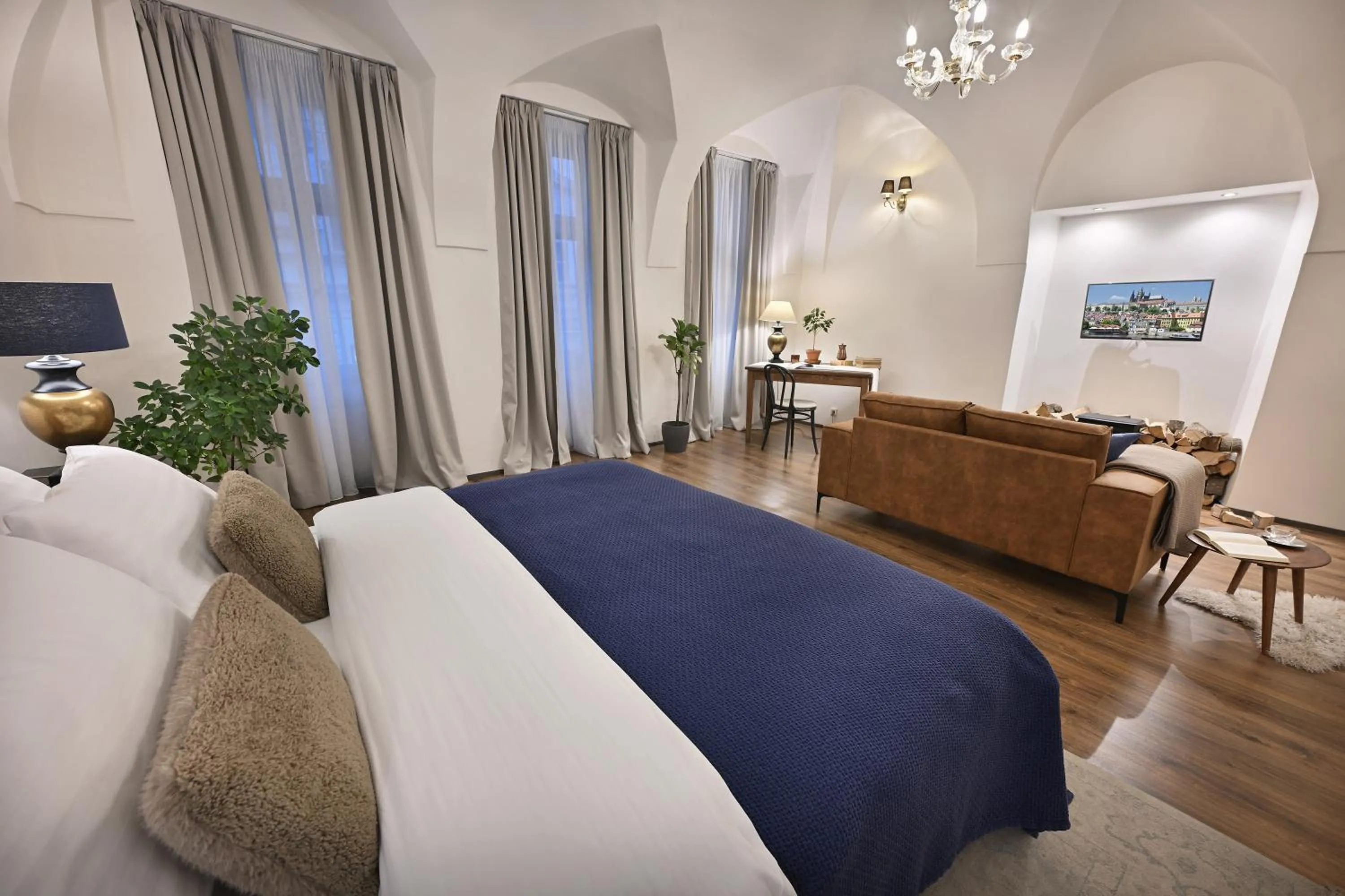 Bed in U Šuterů Boutique Hotel