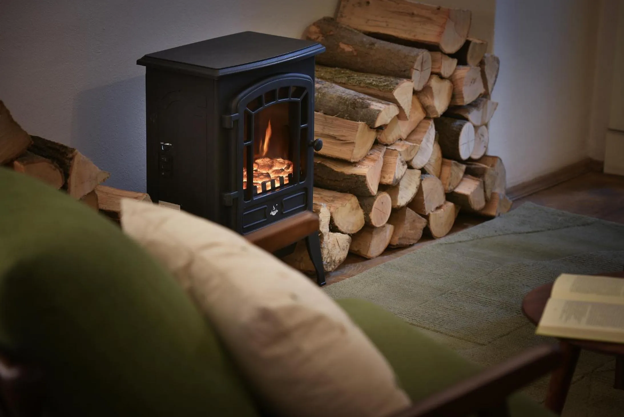 fireplace in U Šuterů Boutique Hotel