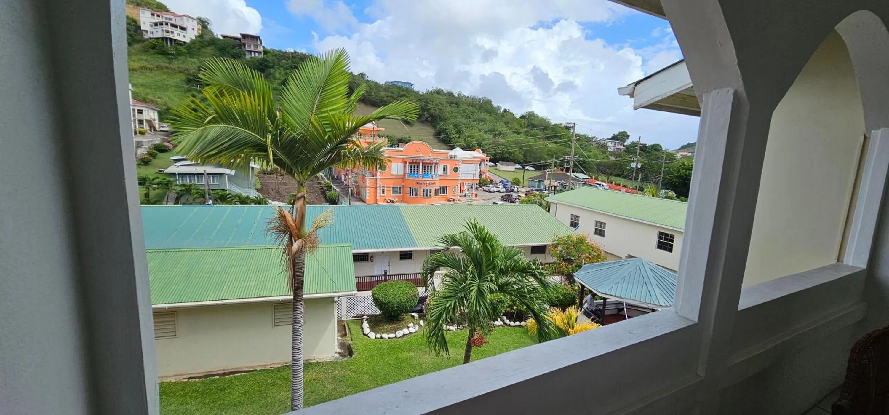 Garden view in Wavecrest Suites