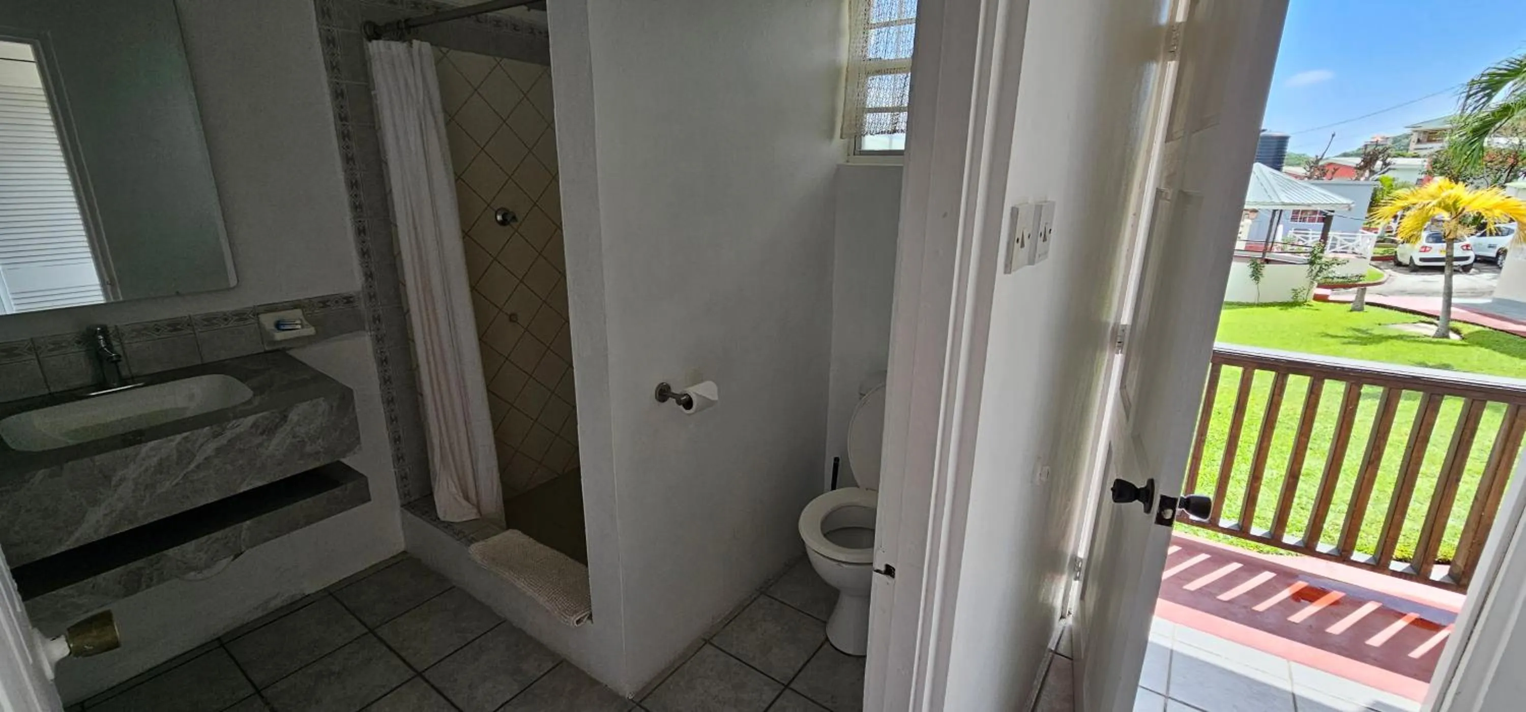 Bathroom in Wavecrest Suites