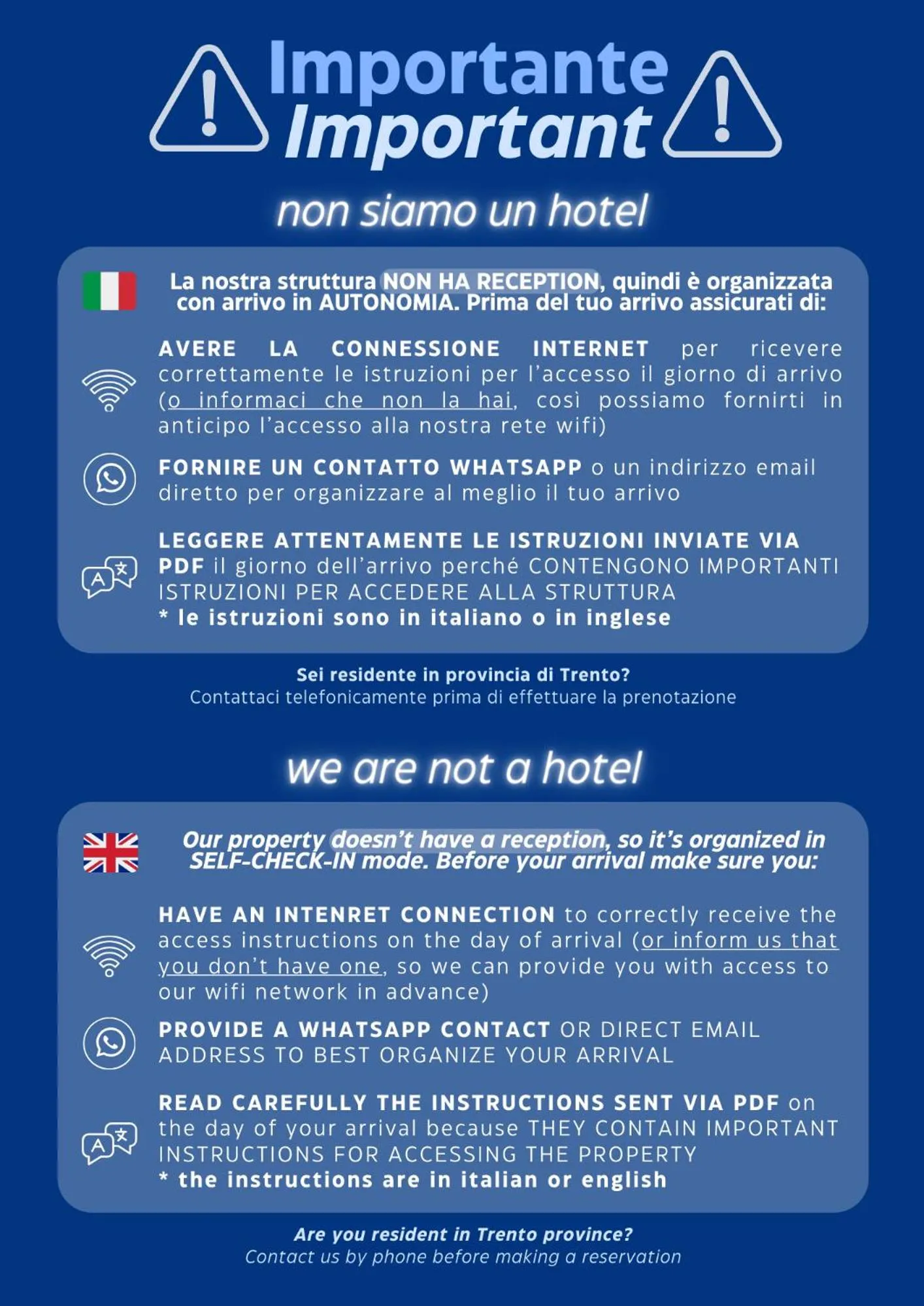 Casa Mia - NO Reception