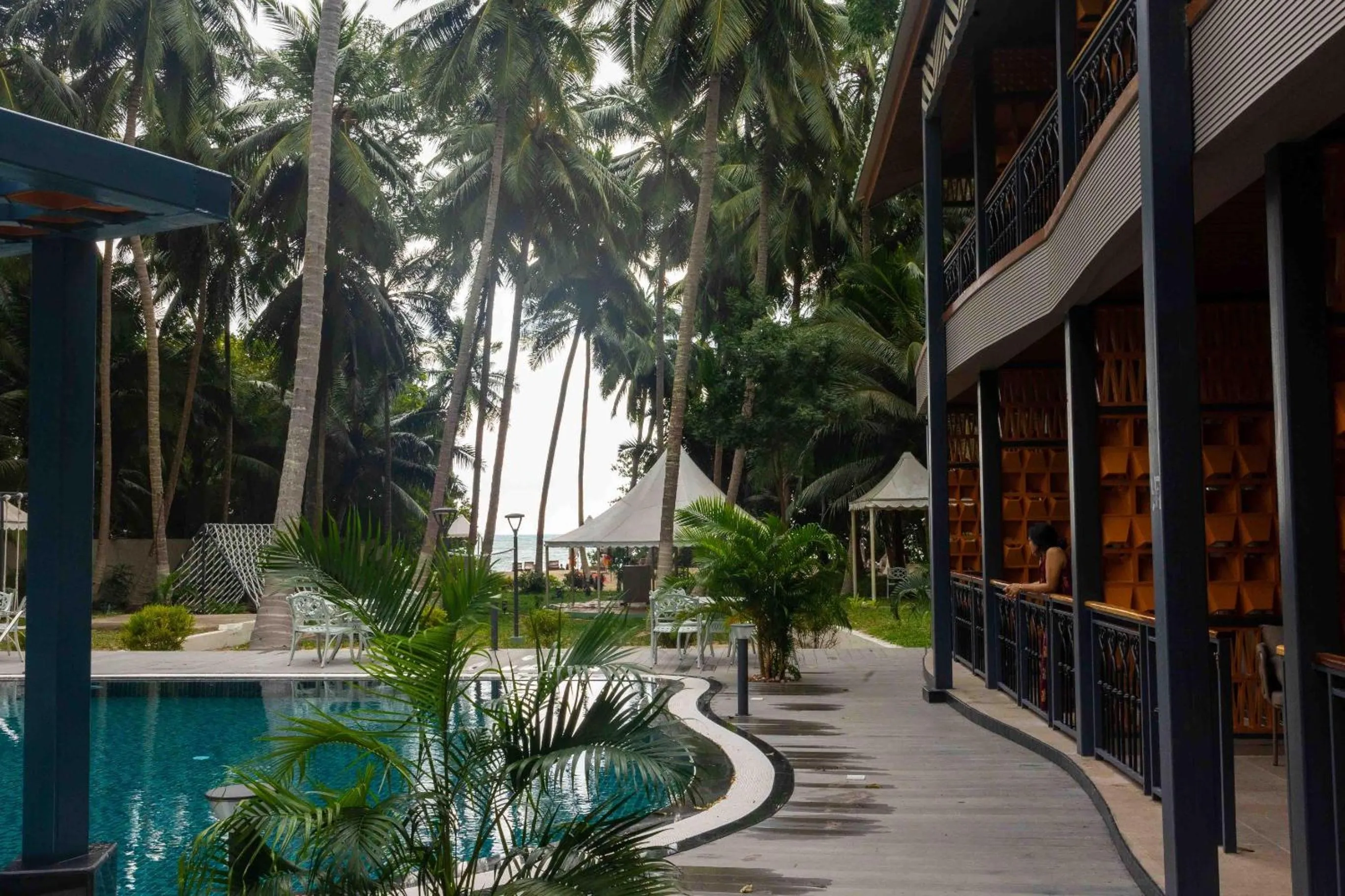 Swimming pool in Coral Reef Resort & Spa, Havelock