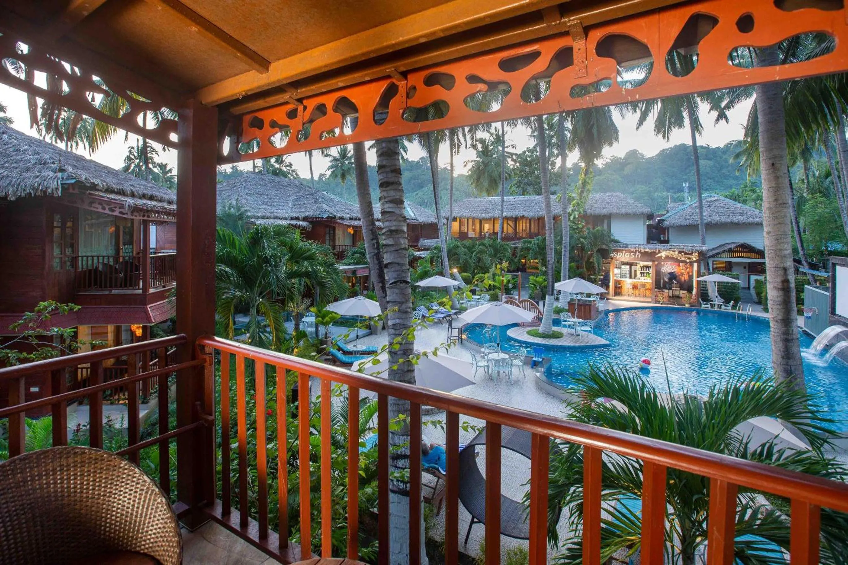 Pool view in Coral Reef Resort & Spa, Havelock