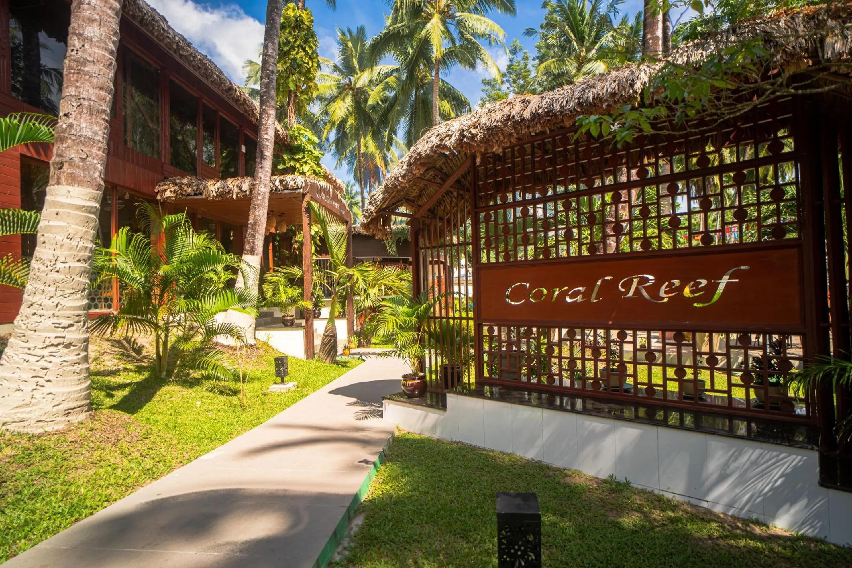 Facade/entrance in Coral Reef Resort & Spa, Havelock