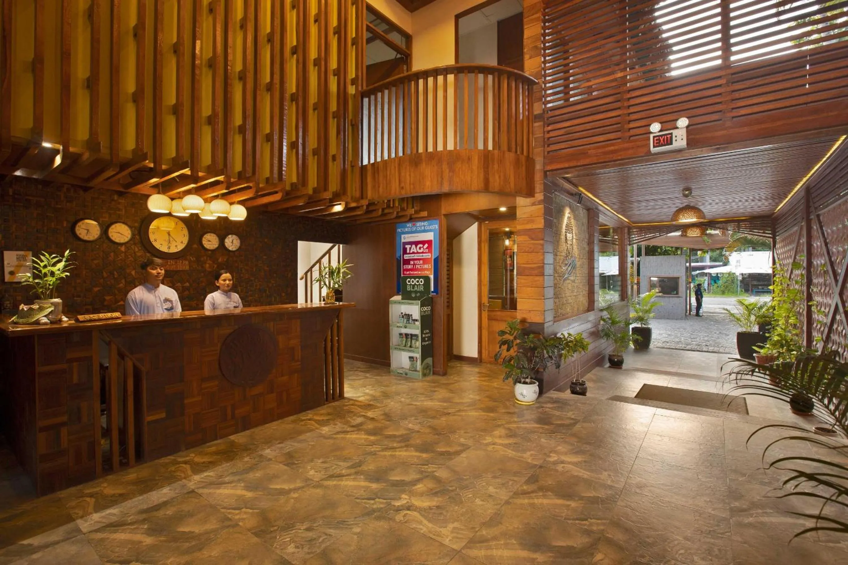 Lobby or reception in Coral Reef Resort & Spa, Havelock