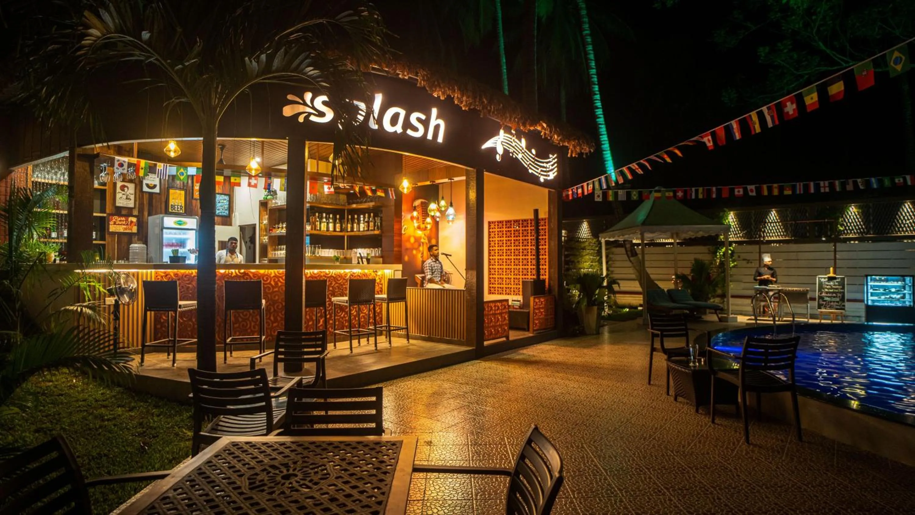 Pool view in Coral Reef Resort & Spa, Havelock