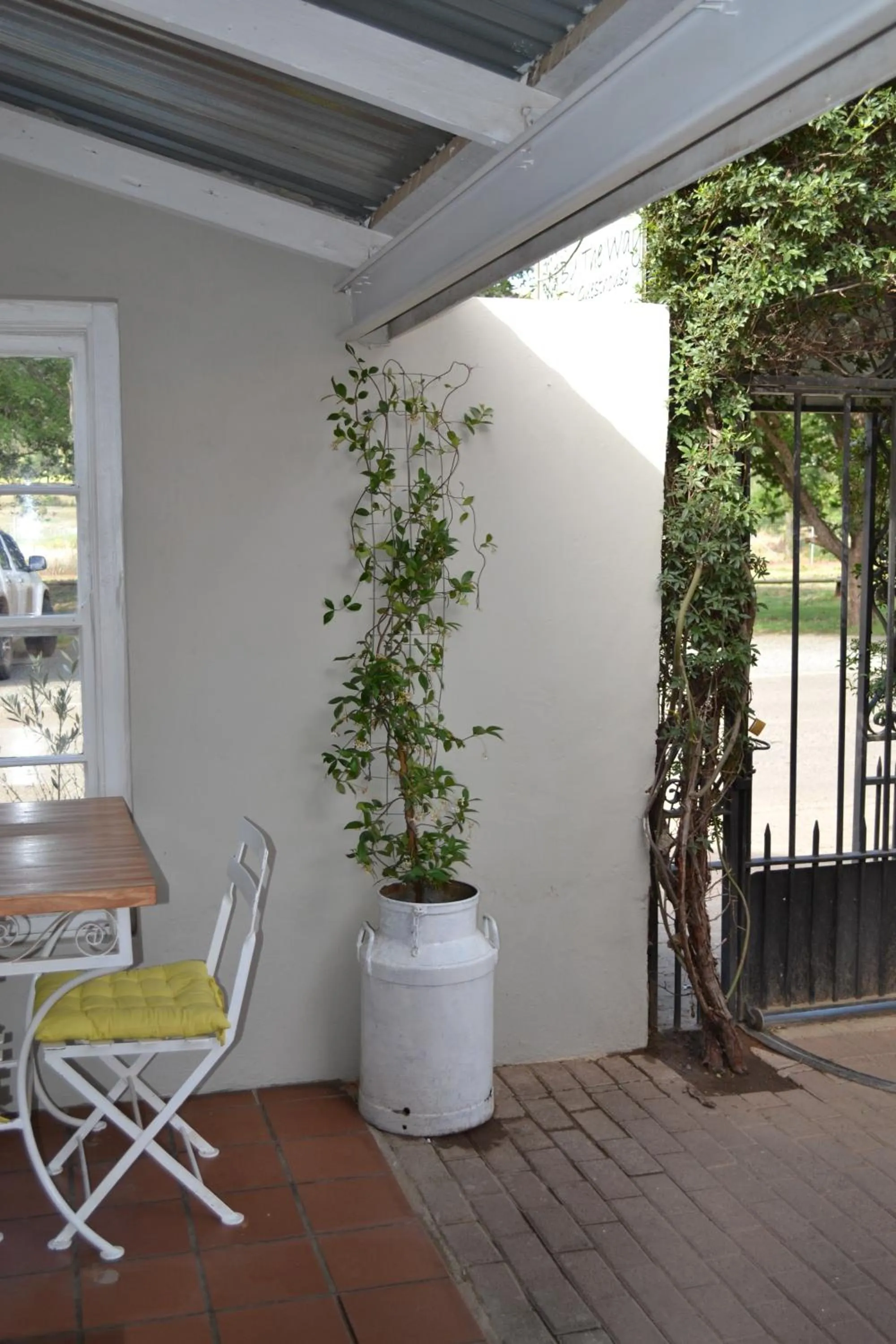 Patio in By The Way Guesthouse