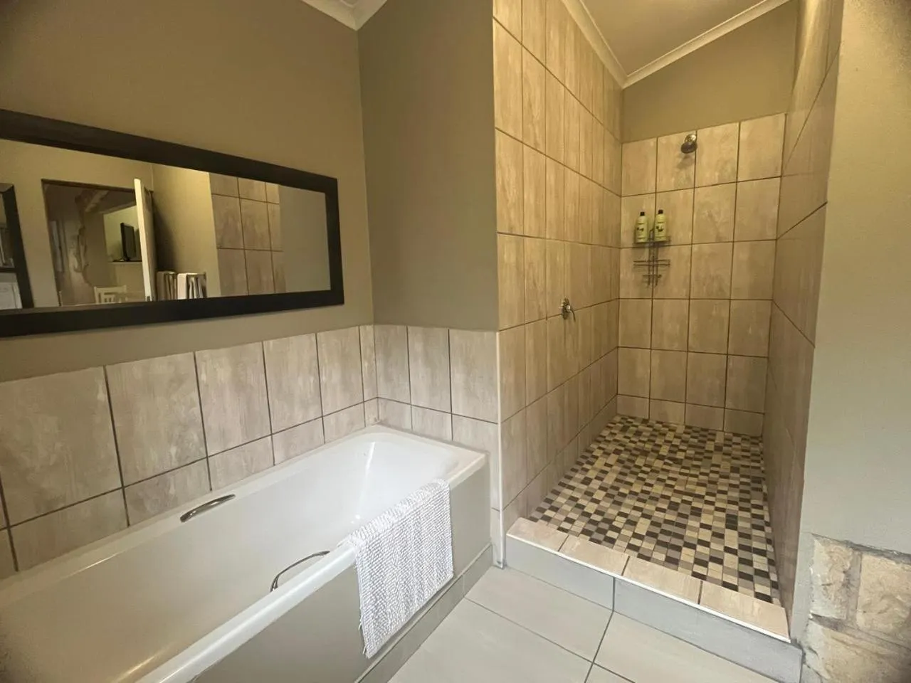 Shower in By The Way Guesthouse