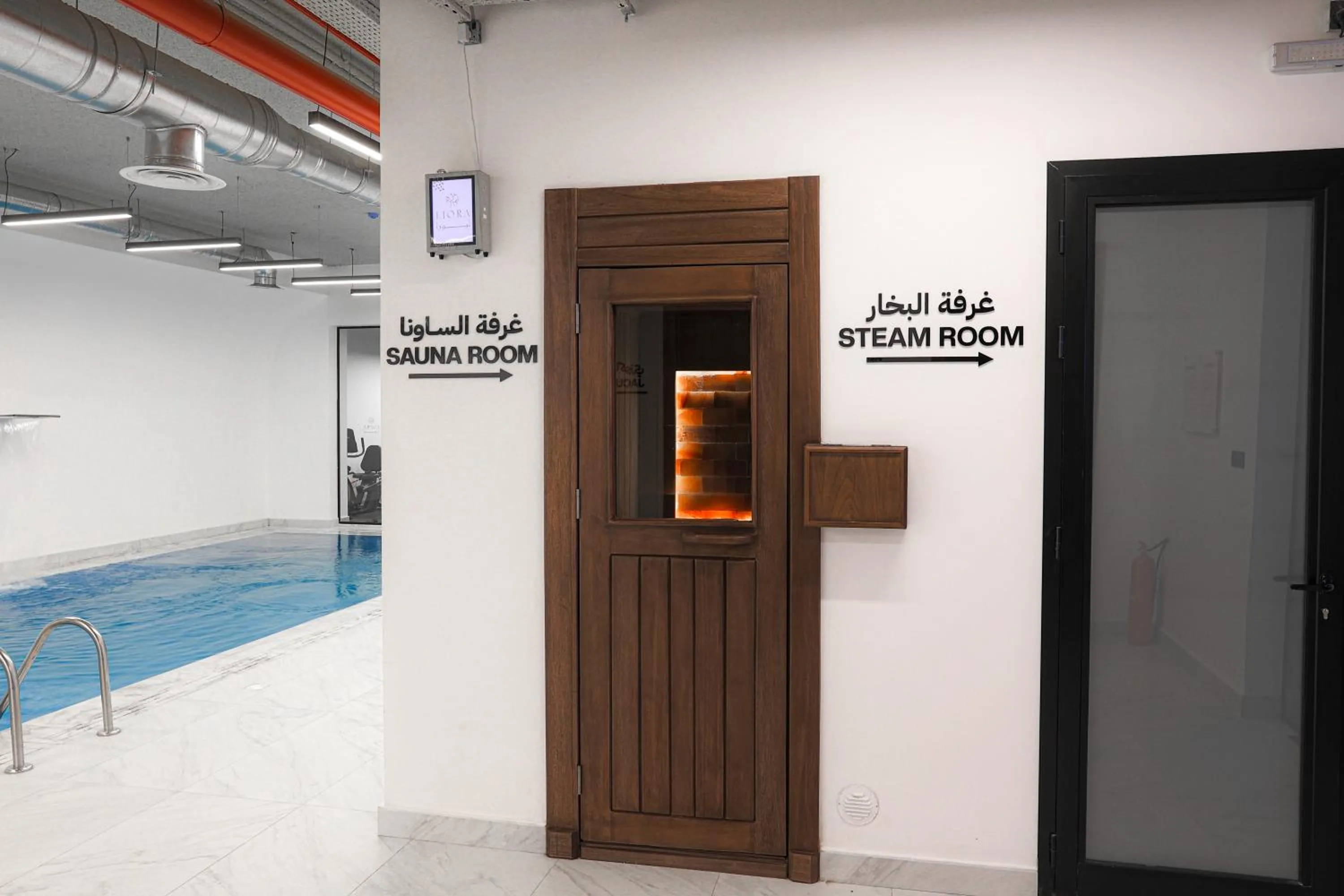 Steam room in Liora Boutique