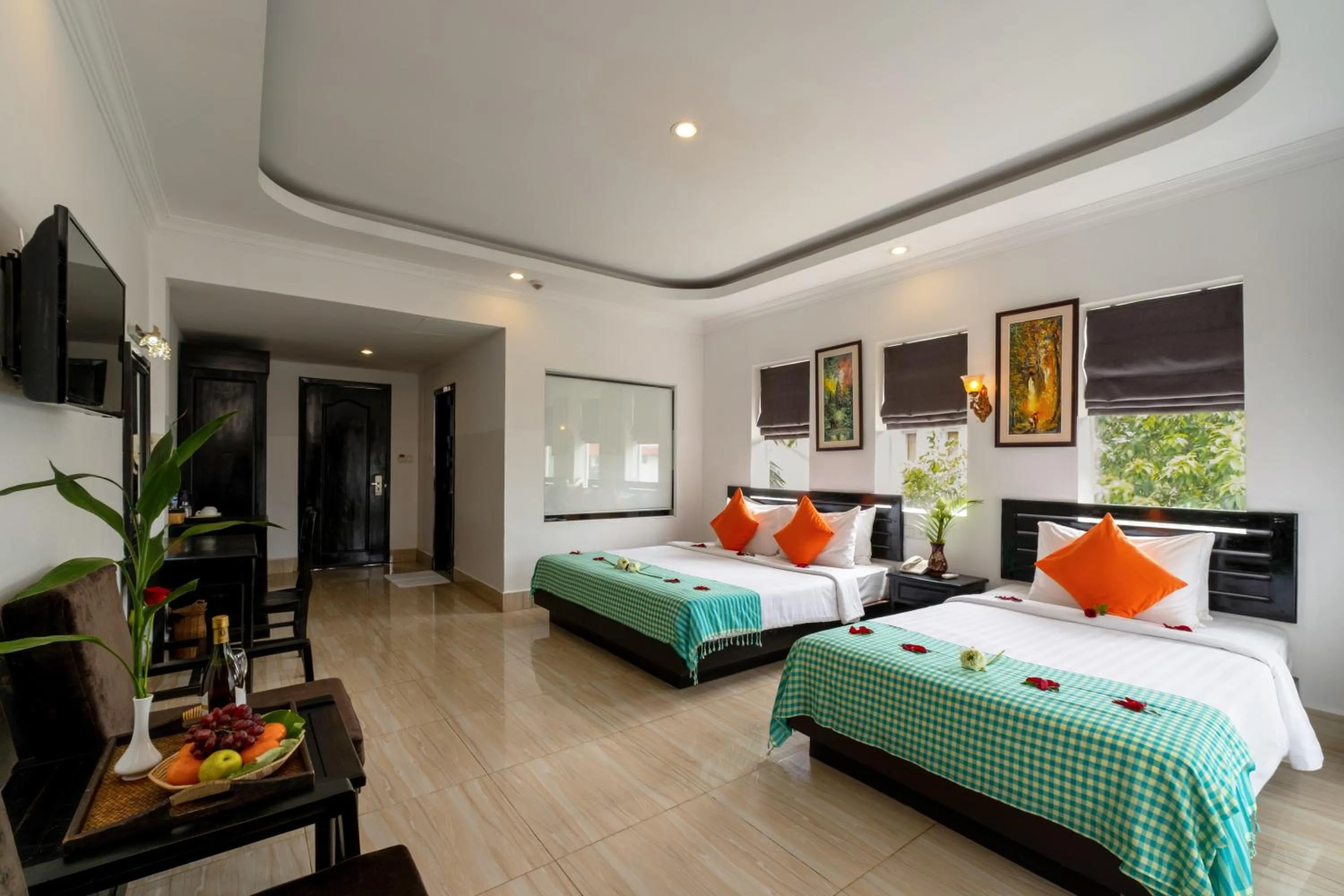 Bed in Khmer Angkor Residence