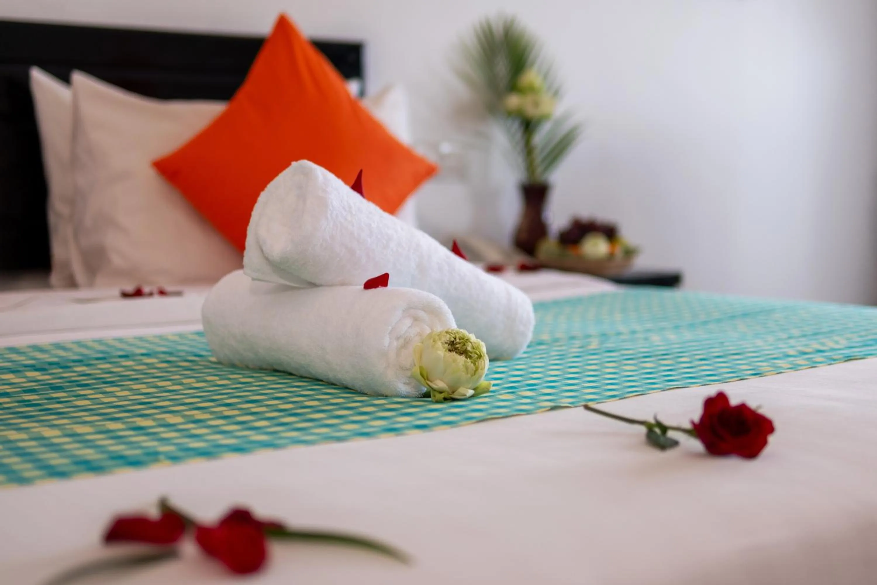 Bedroom, Bed in Khmer Angkor Residence