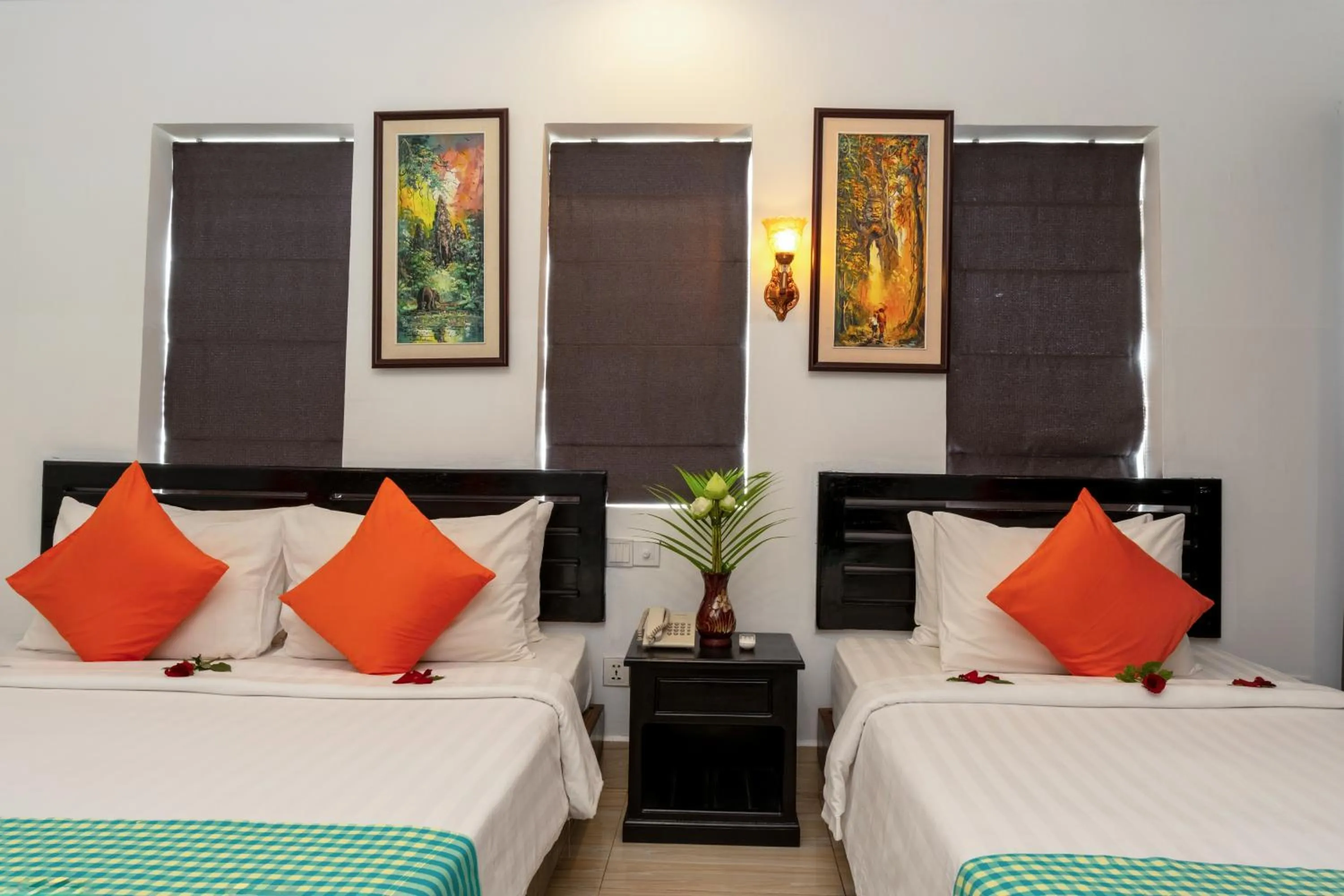 Bed in Khmer Angkor Residence