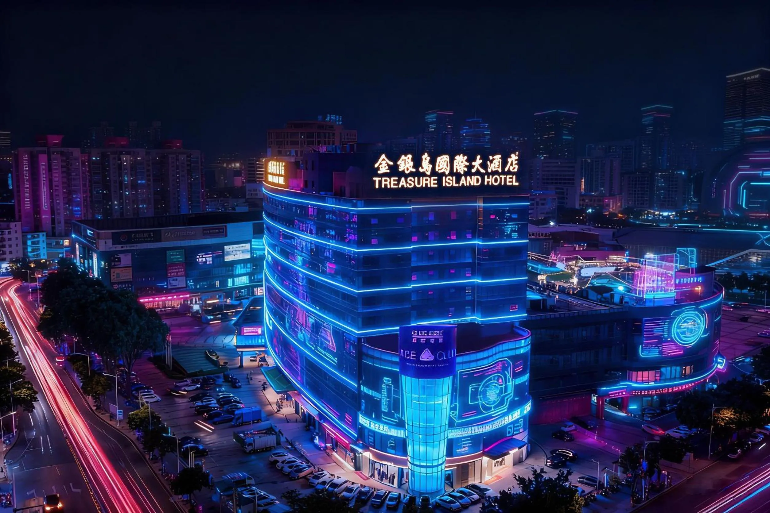 Night in Treasure Island Hotel HUMEN