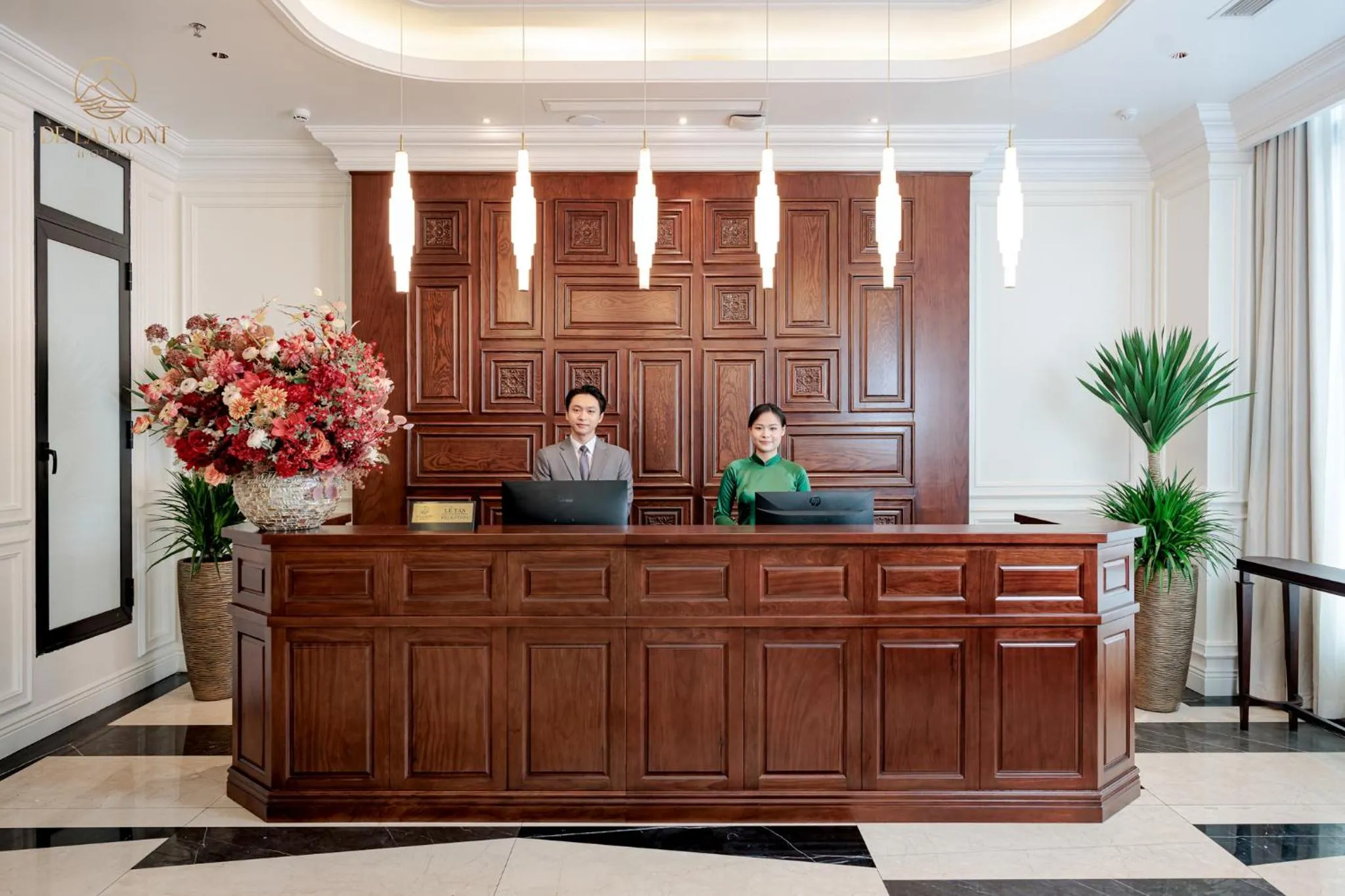 Staff in De La Mont Hotel Ha Giang