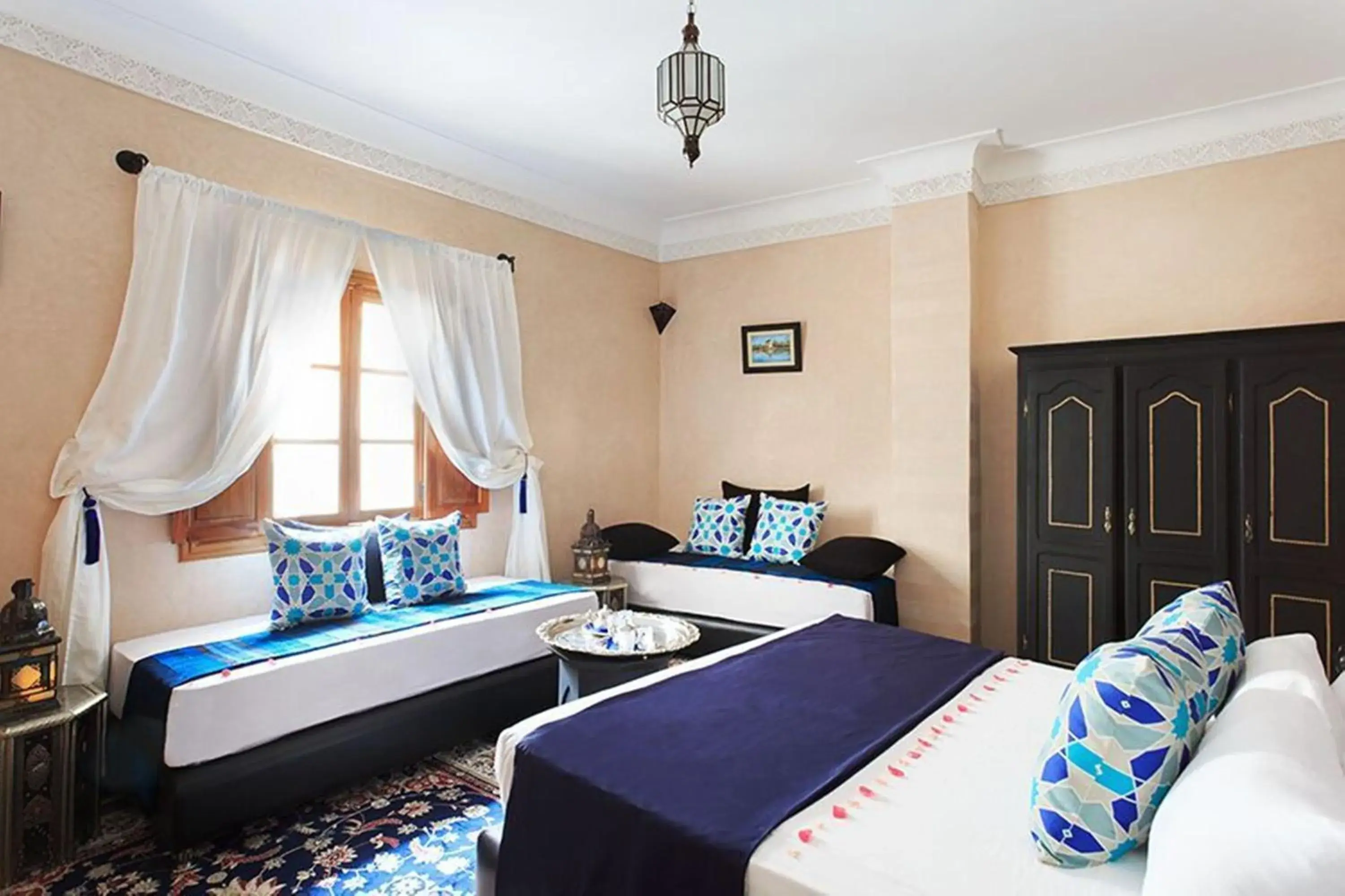 Bedroom, Bed in Arabian Riad Marrakech Bedroom, Bed in Arabian Riad Marrakech