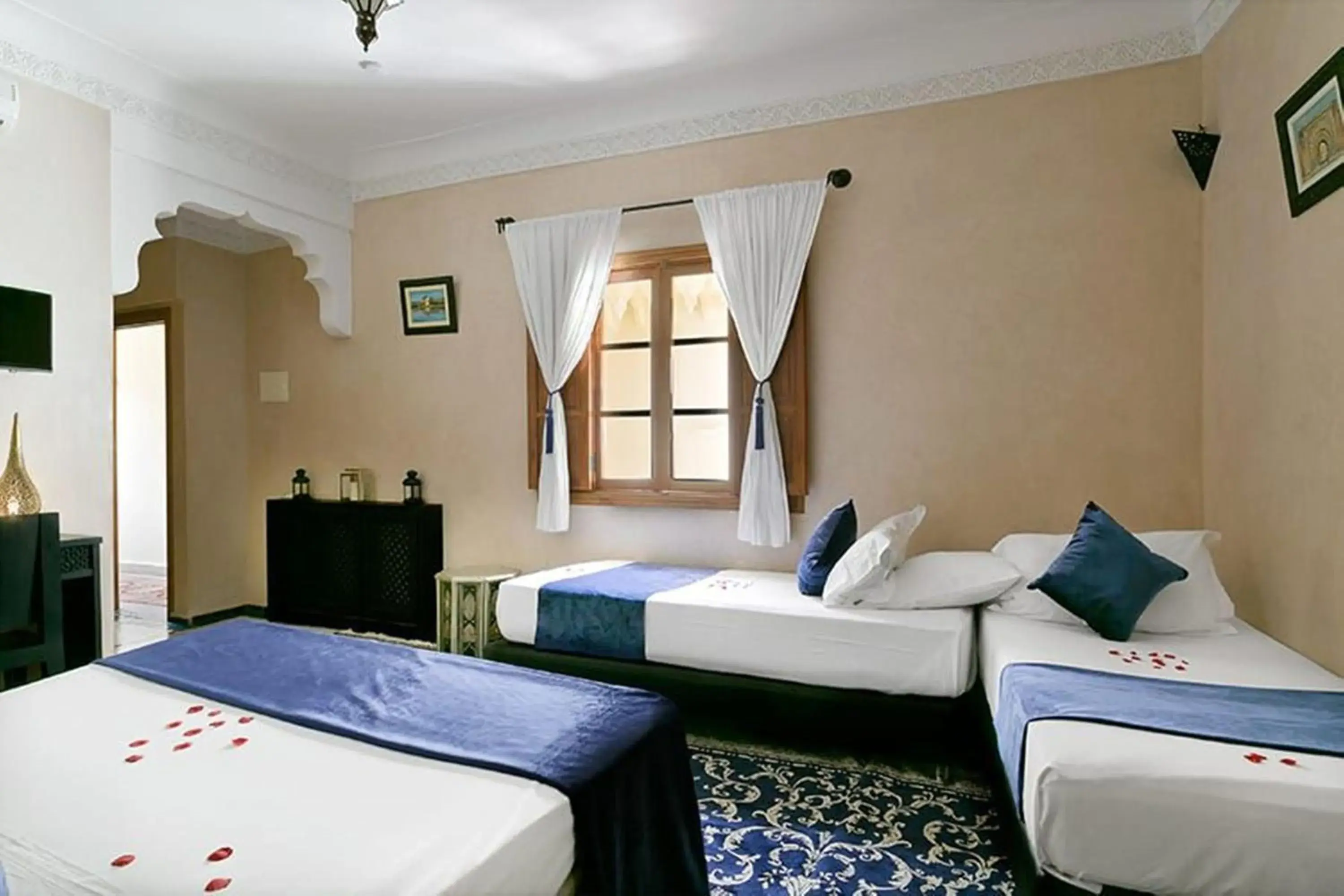 Bedroom, Bed in Arabian Riad Marrakech Bedroom, Bed in Arabian Riad Marrakech