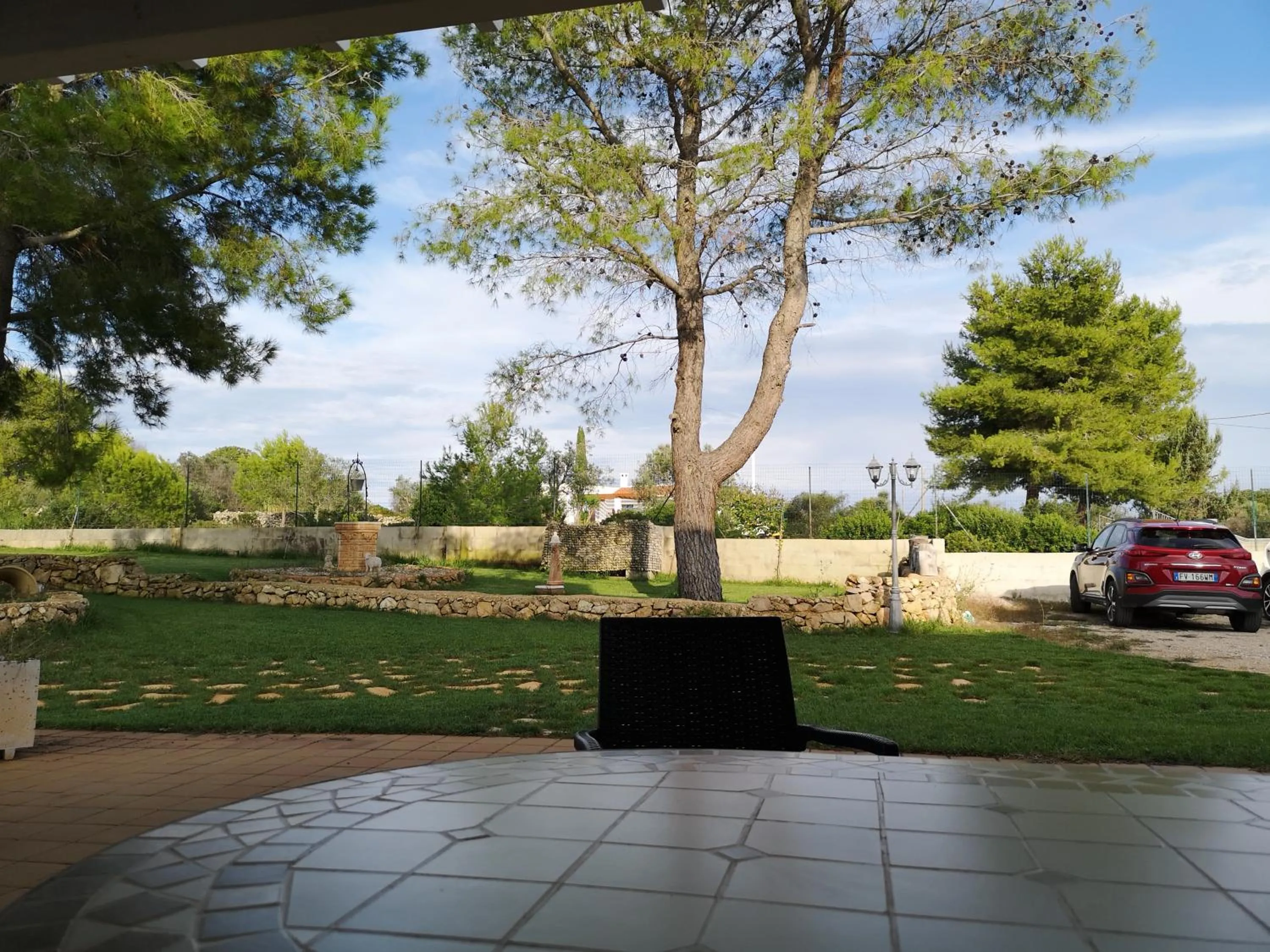 Garden view in Aura Solis B&B