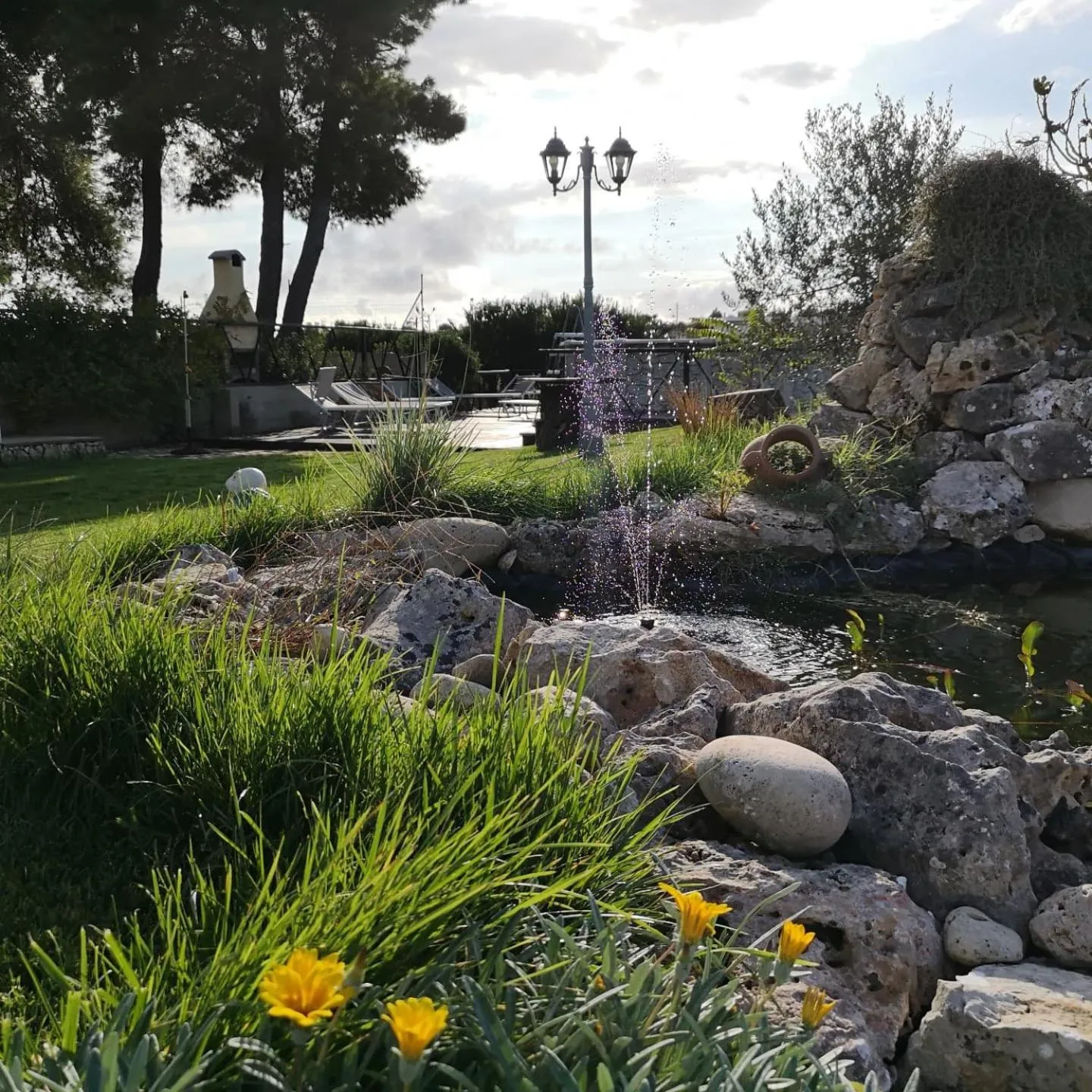 Garden view in Aura Solis B&B