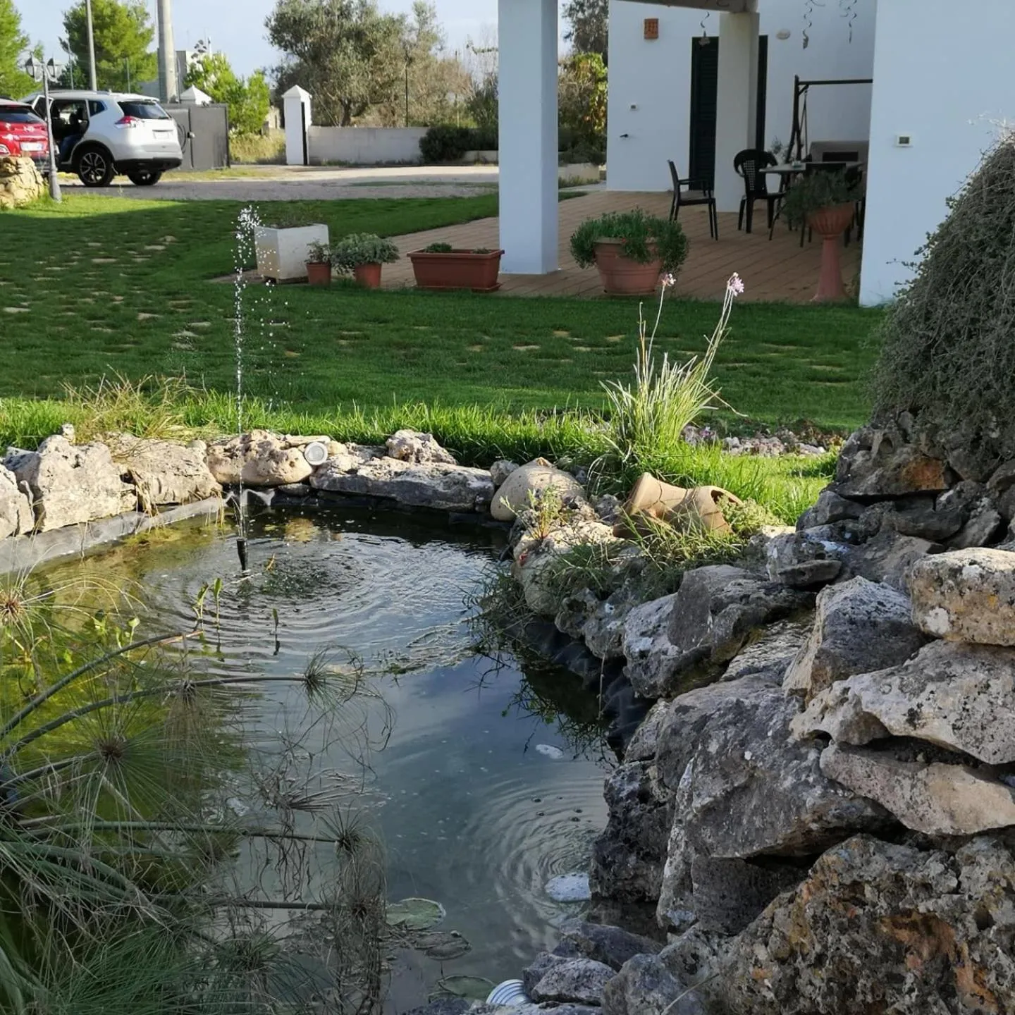 Garden view in Aura Solis B&B