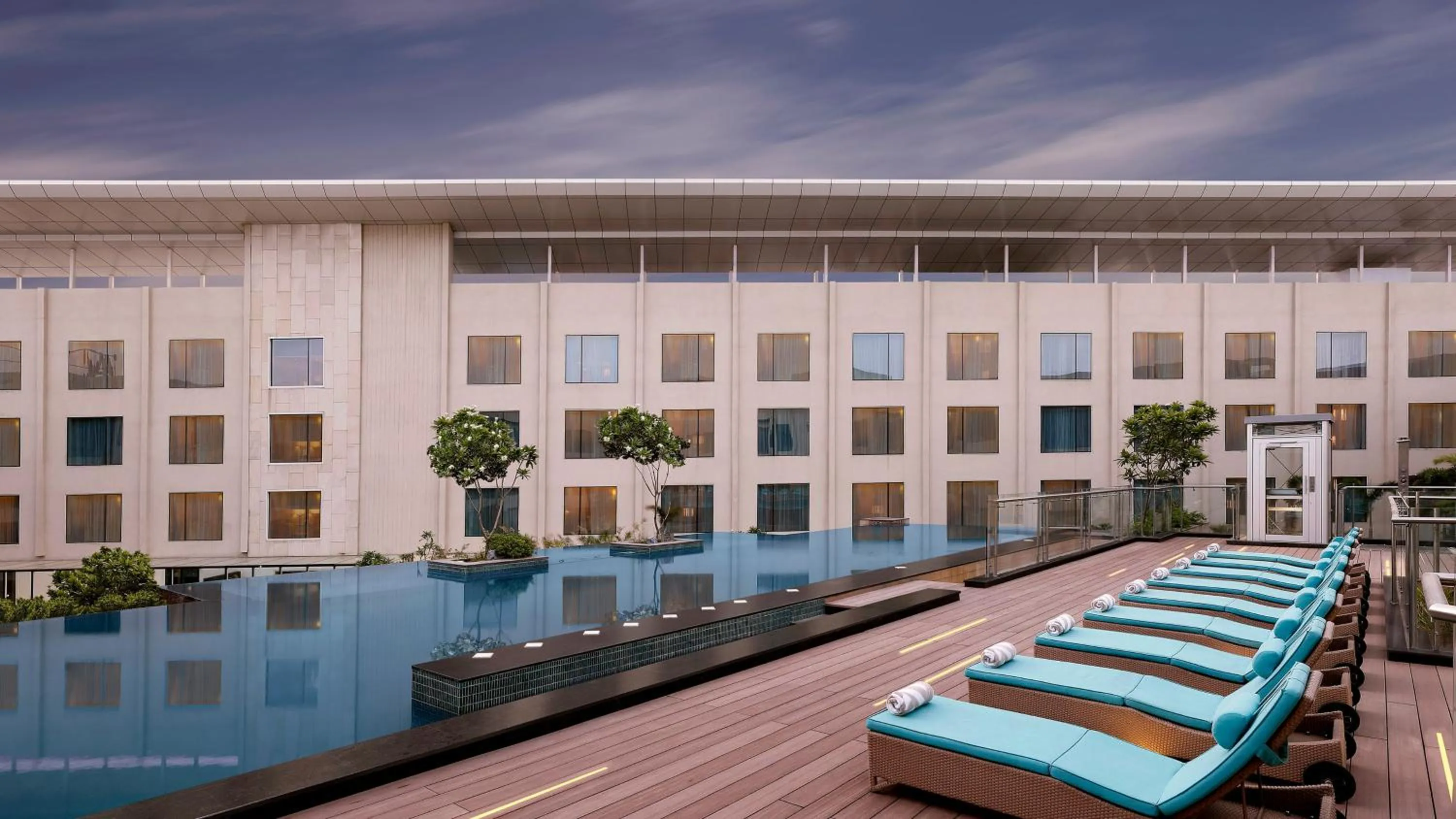 Swimming pool in InterContinental Jaipur Tonk Road by IHG