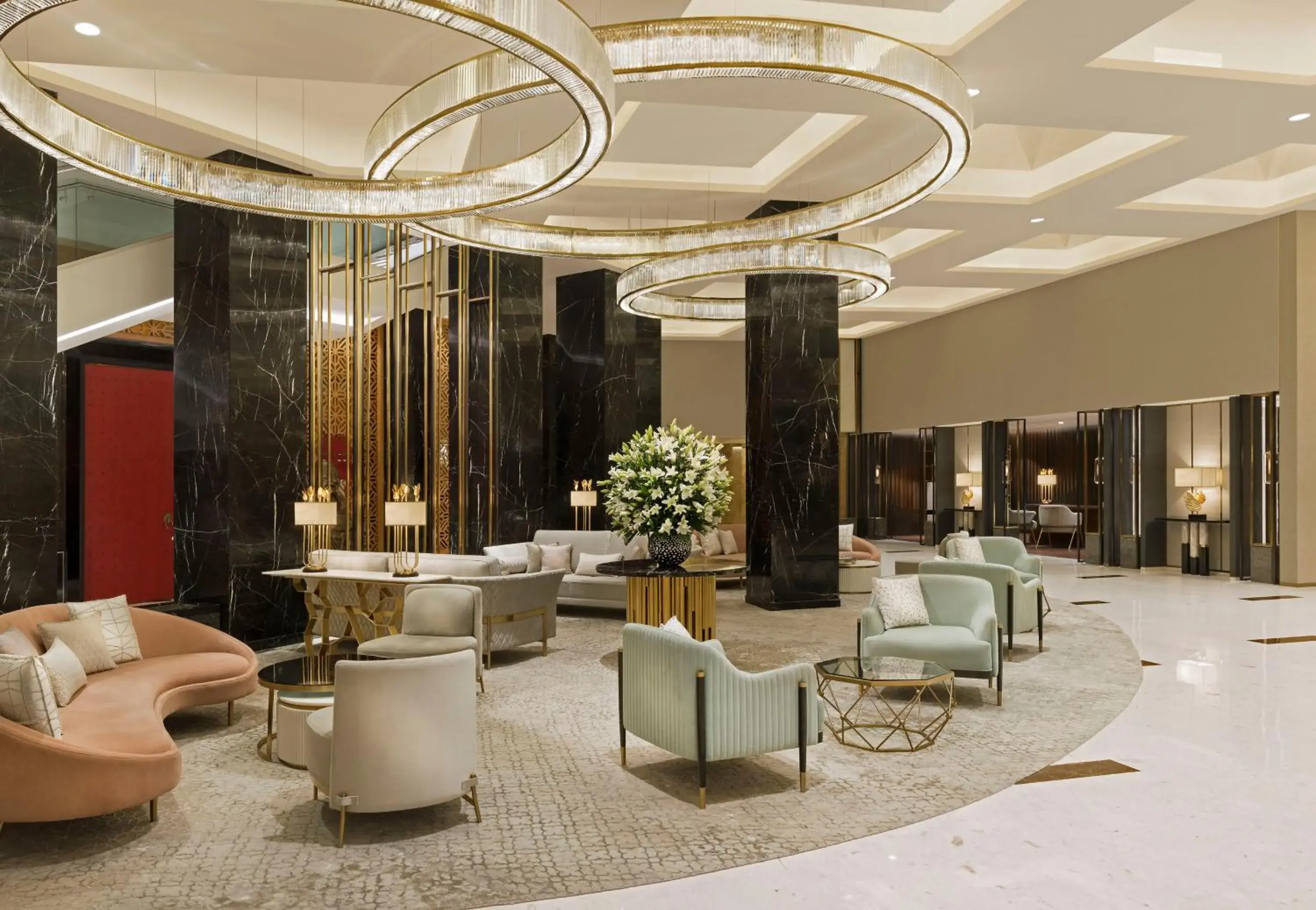 Lobby or reception in InterContinental Jaipur Tonk Road by IHG Lobby or reception in InterContinental Jaipur Tonk Road by IHG