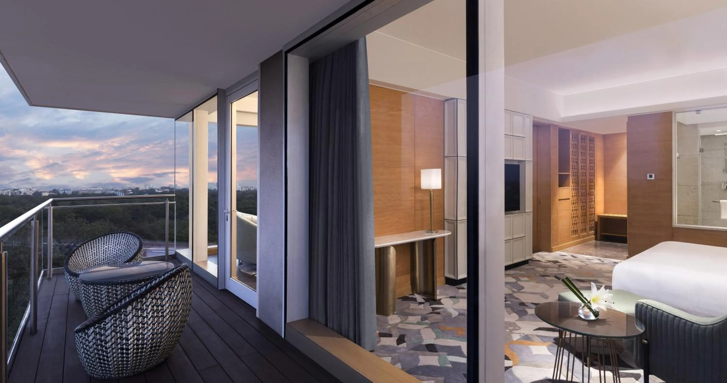 View (from property/room), Bed in InterContinental Jaipur Tonk Road by IHG