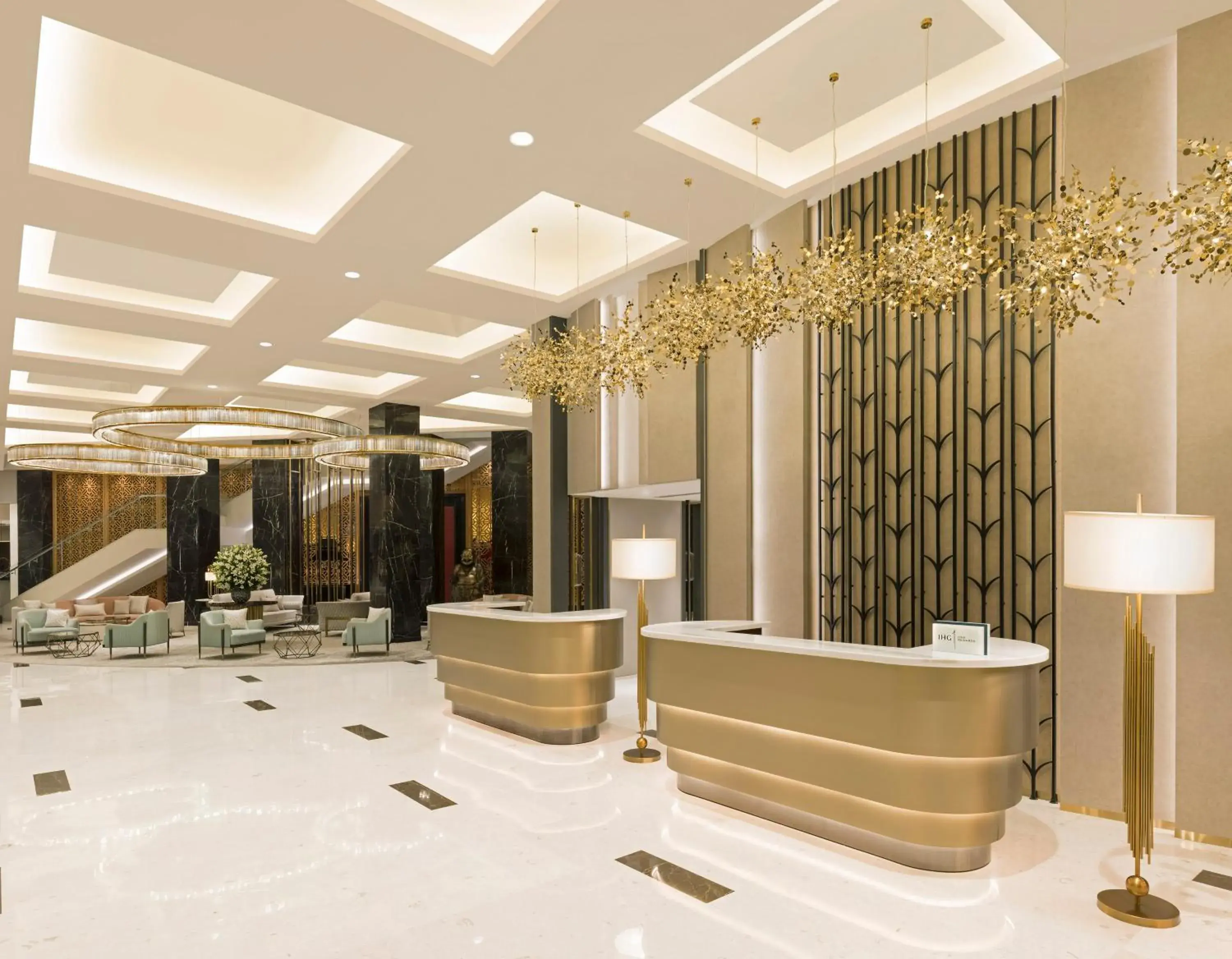 Lobby or reception in InterContinental Jaipur Tonk Road by IHG Lobby or reception in InterContinental Jaipur Tonk Road by IHG