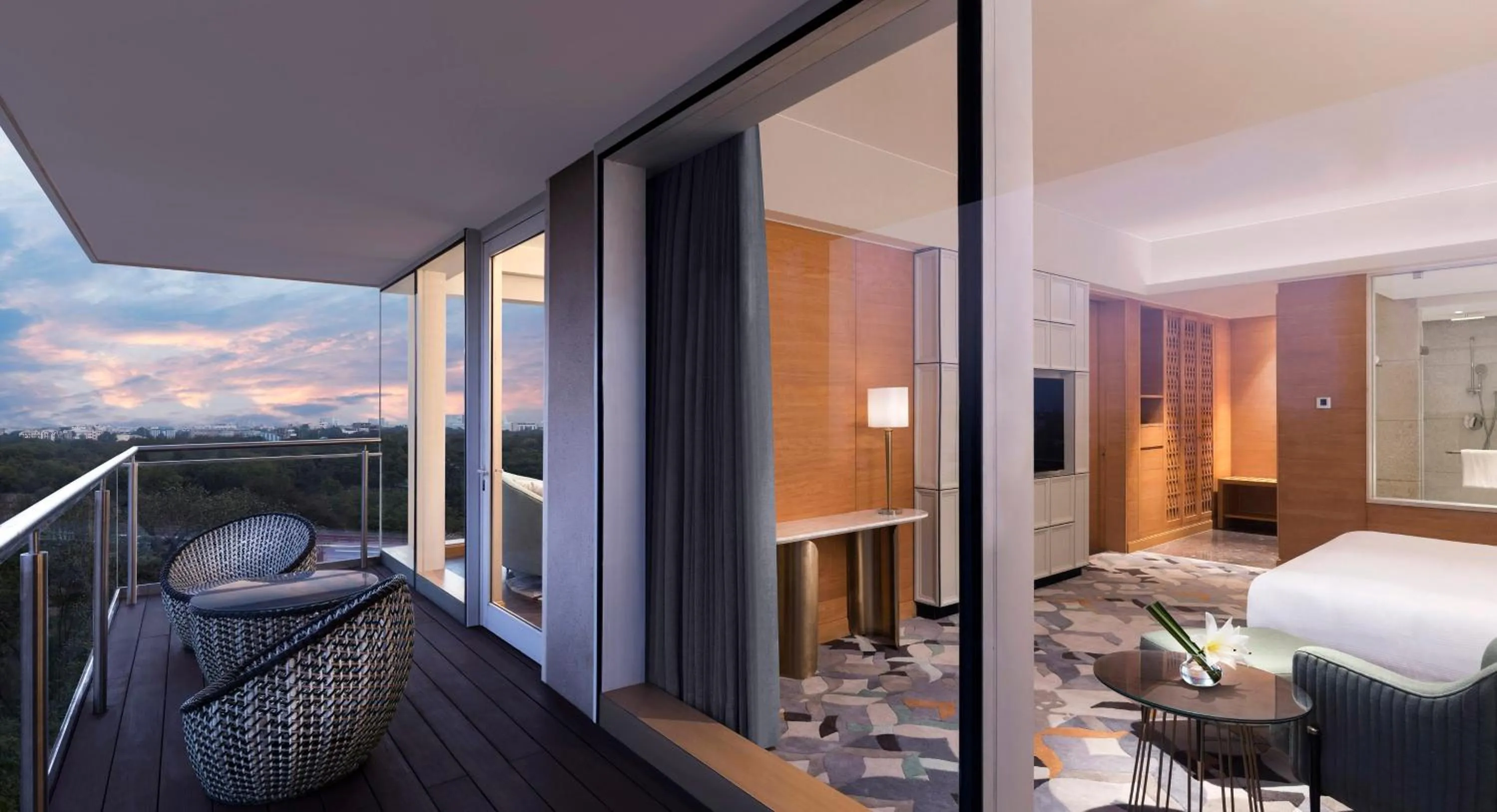 Photo of the whole room, Bed in InterContinental Jaipur Tonk Road by IHG