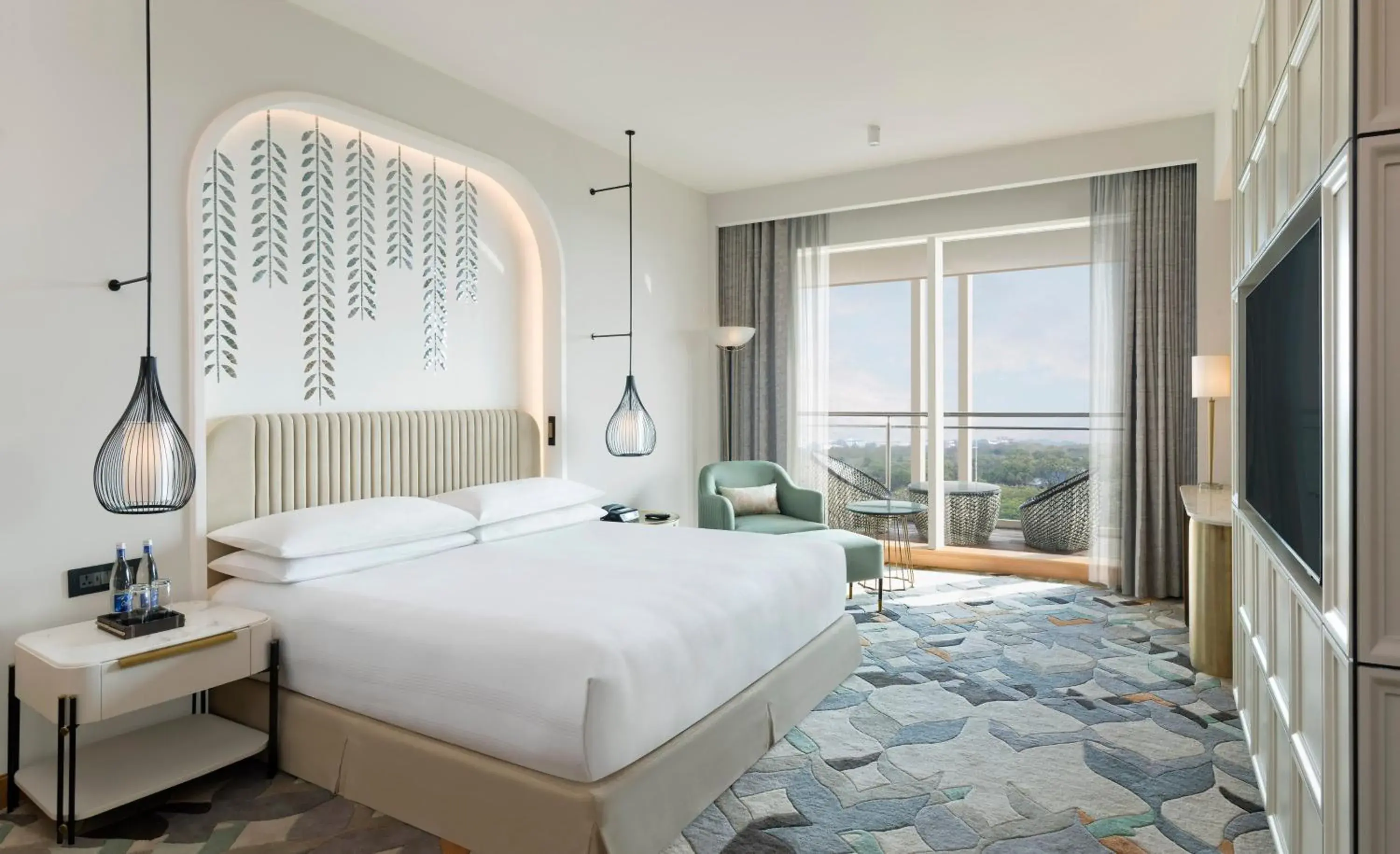 View (from property/room), Bed in InterContinental Jaipur Tonk Road by IHG View (from property/room), Bed in InterContinental Jaipur Tonk Road by IHG