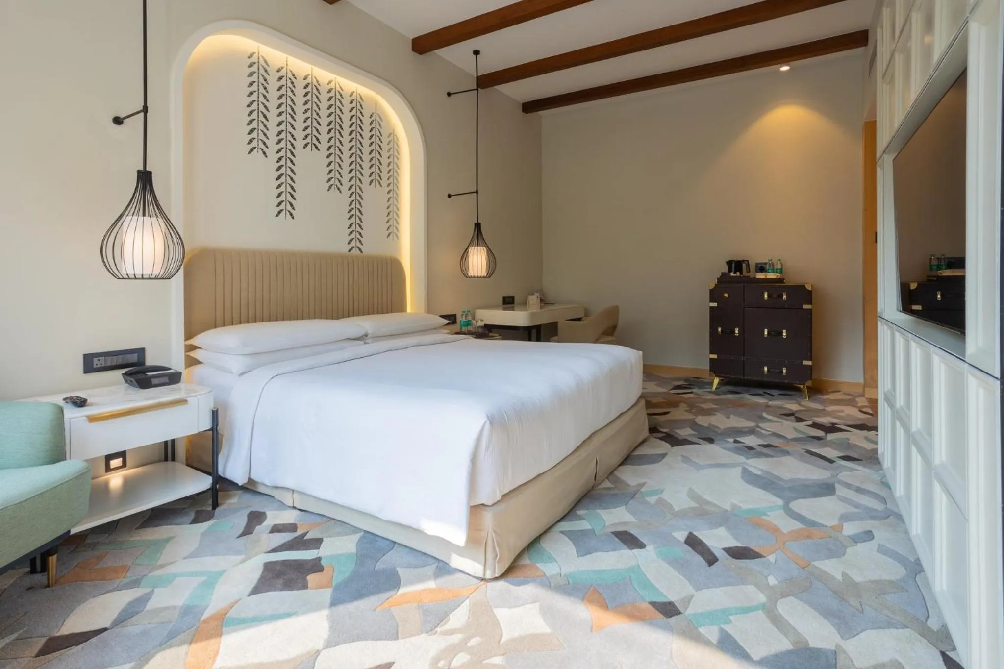 Photo of the whole room, Bed in InterContinental Jaipur Tonk Road by IHG